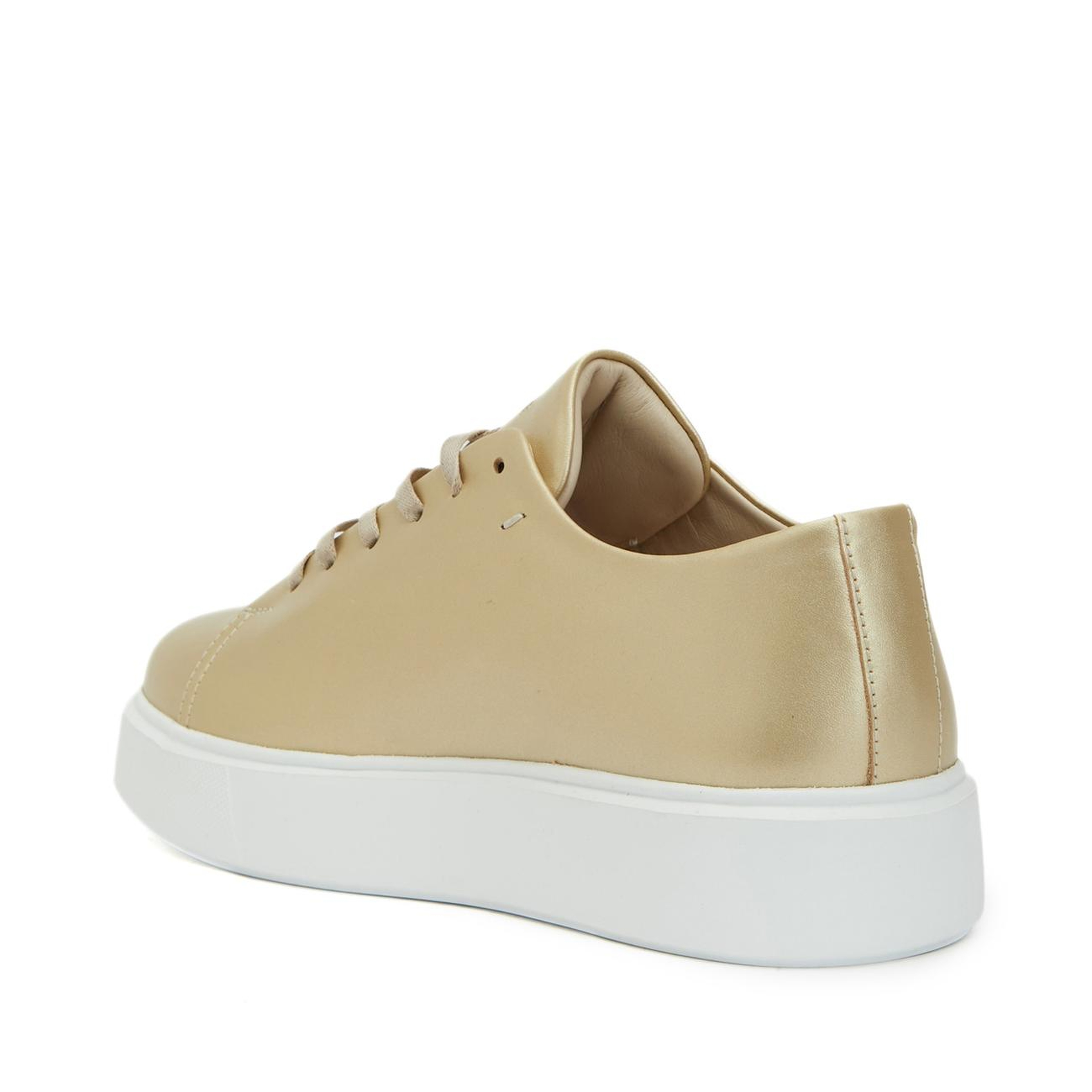Network Kadın Gold Deri Sneaker