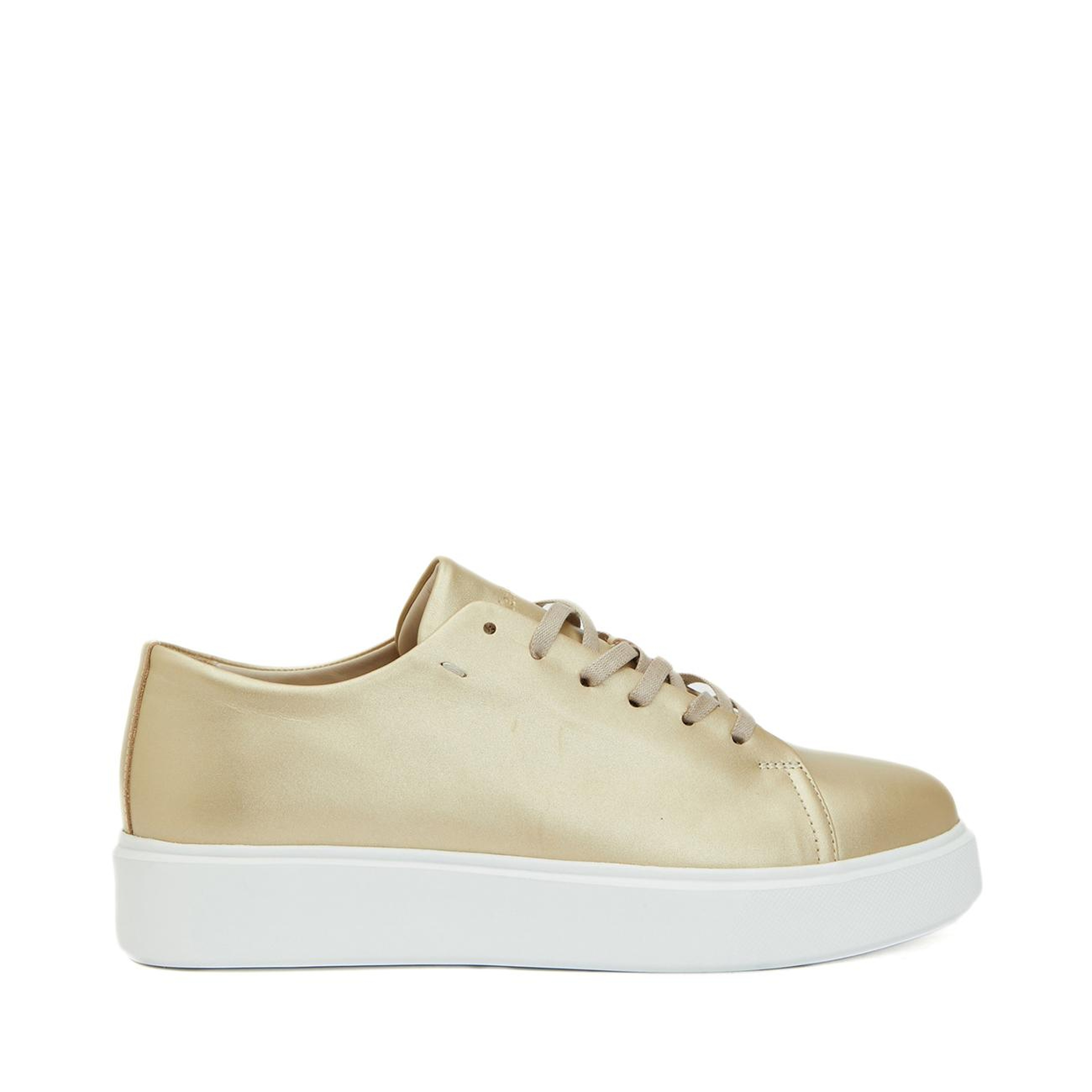 Network Kadın Gold Deri Sneaker