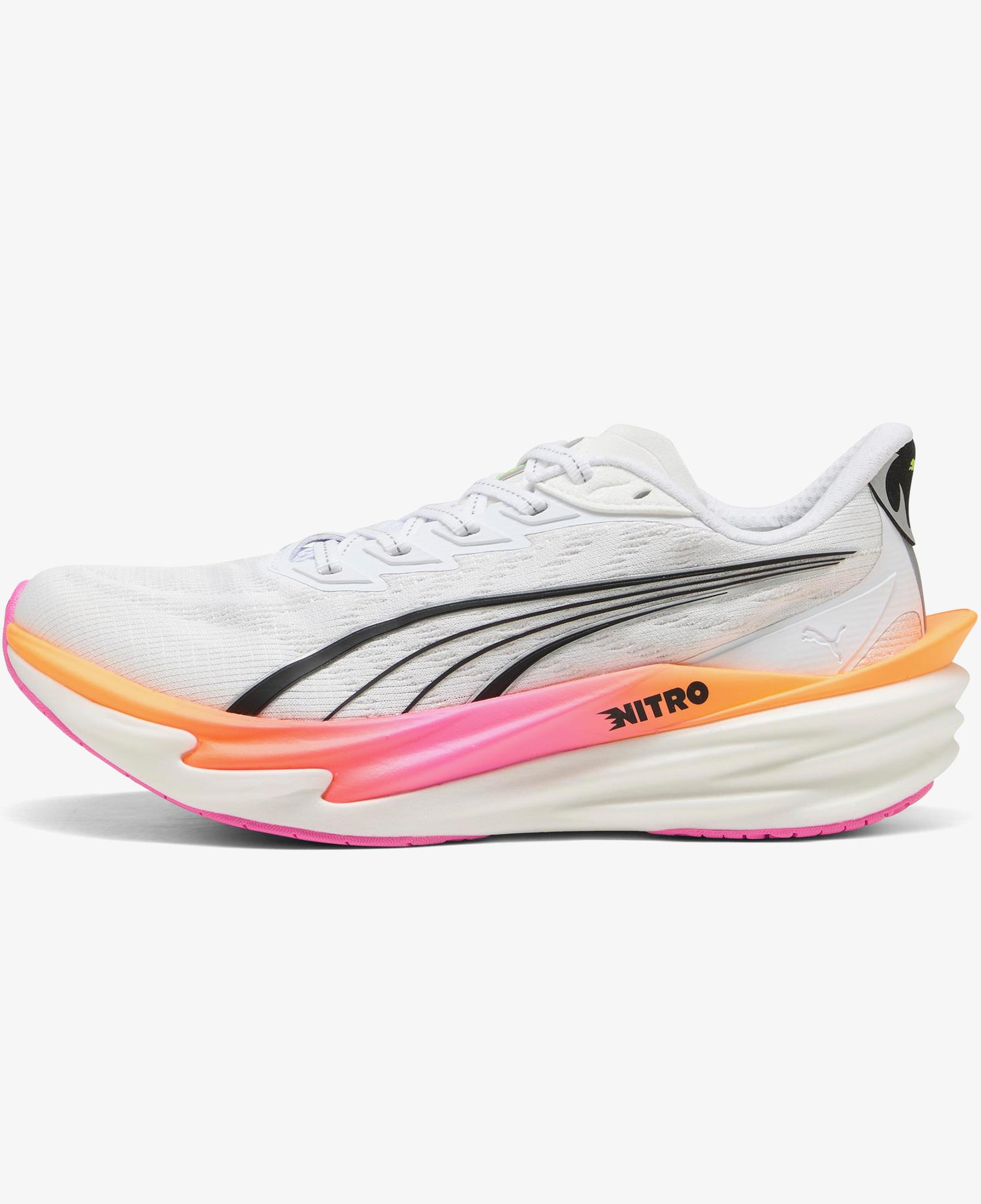 Puma Deviate Nitro 4 Kadın Beyaz Koşu Ayakkabısı