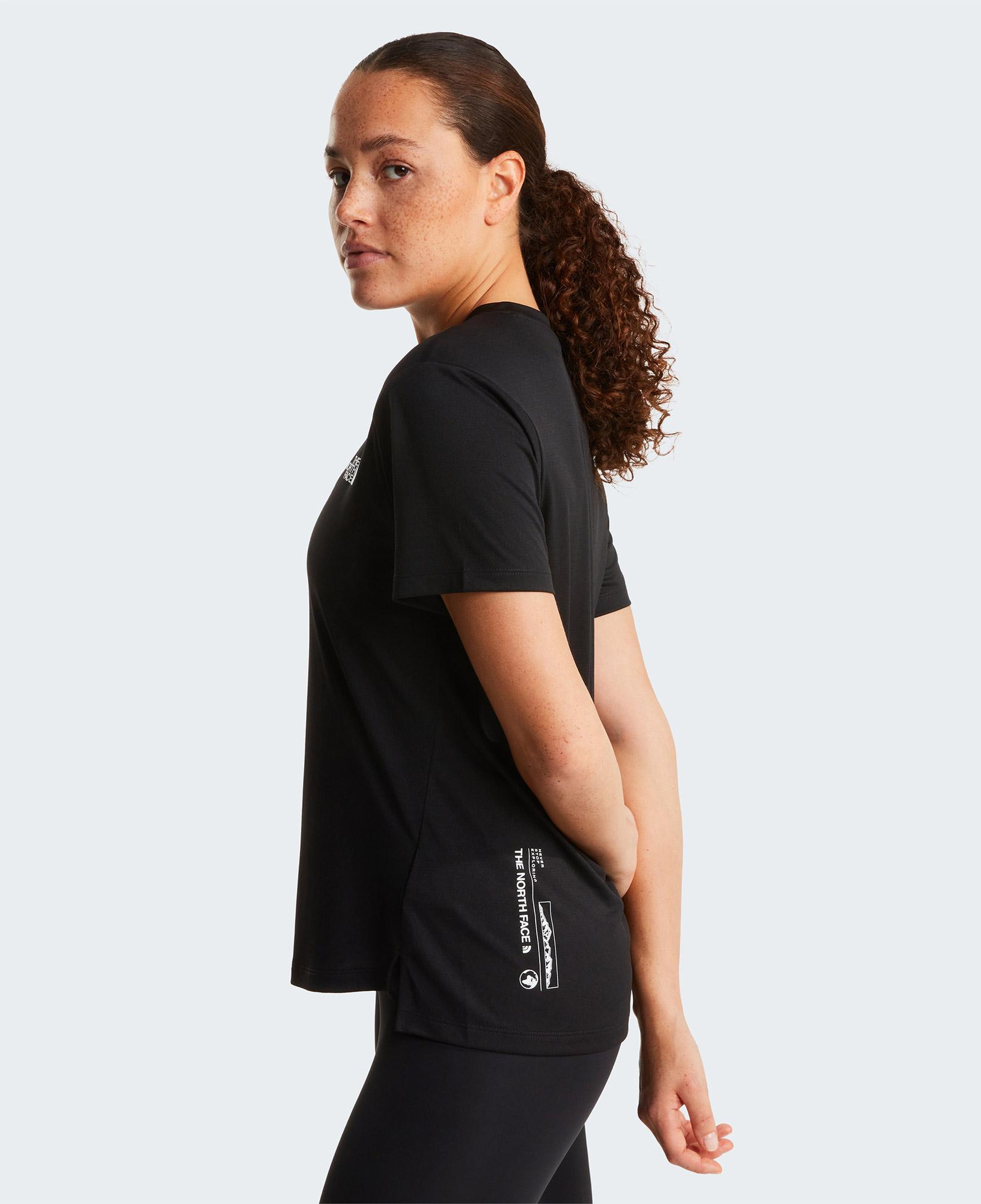 The North Face Flex Short Sleeves Graphic Kadın Siyah T-Shirt