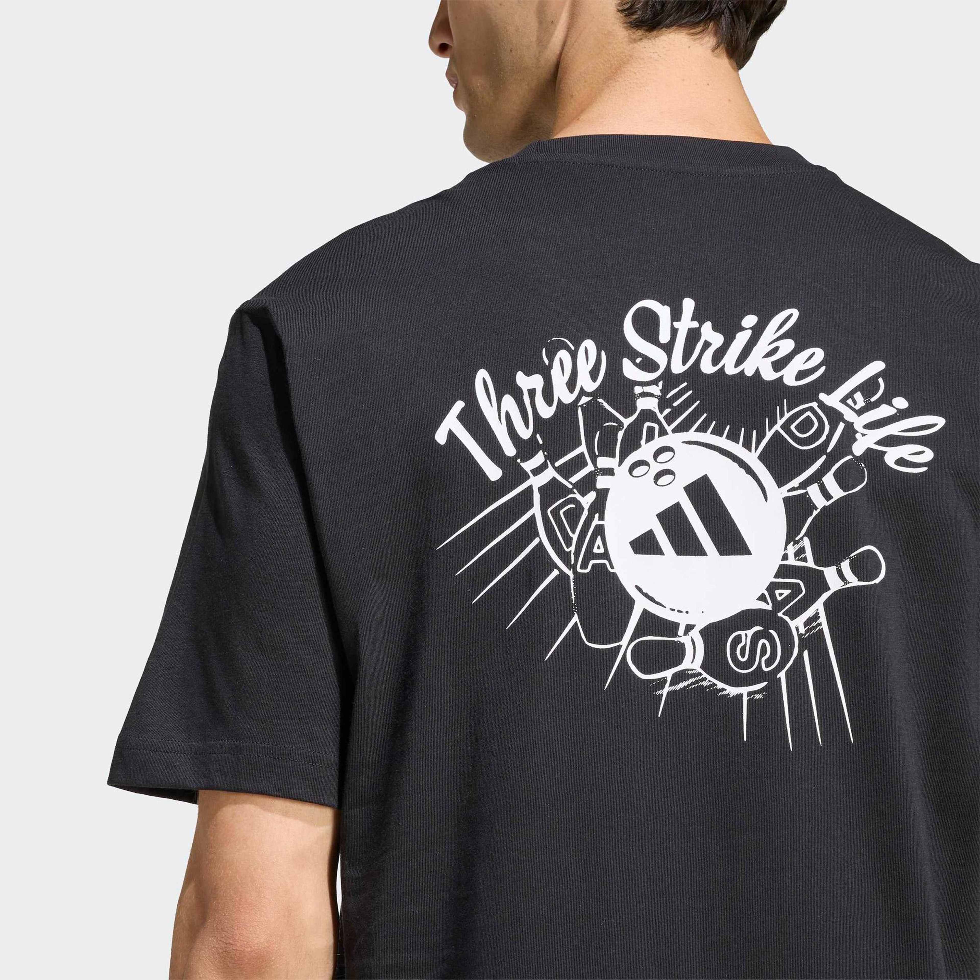 adidas Novelty Bowl Grafik Erkek Siyah Antrenman T-Shirt