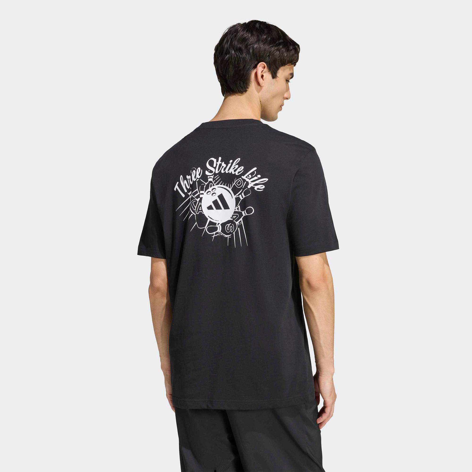adidas Novelty Bowl Grafik Erkek Siyah Antrenman T-Shirt