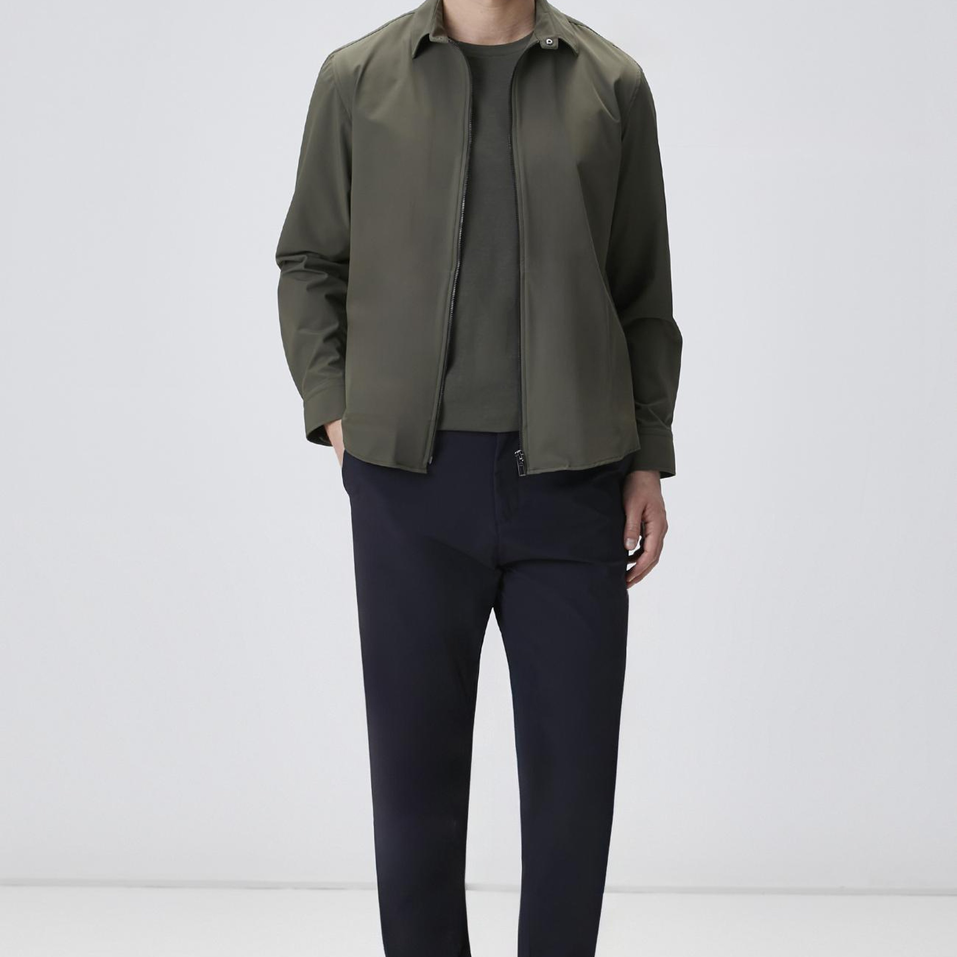 Network Erkek Haki Basic T-shirt