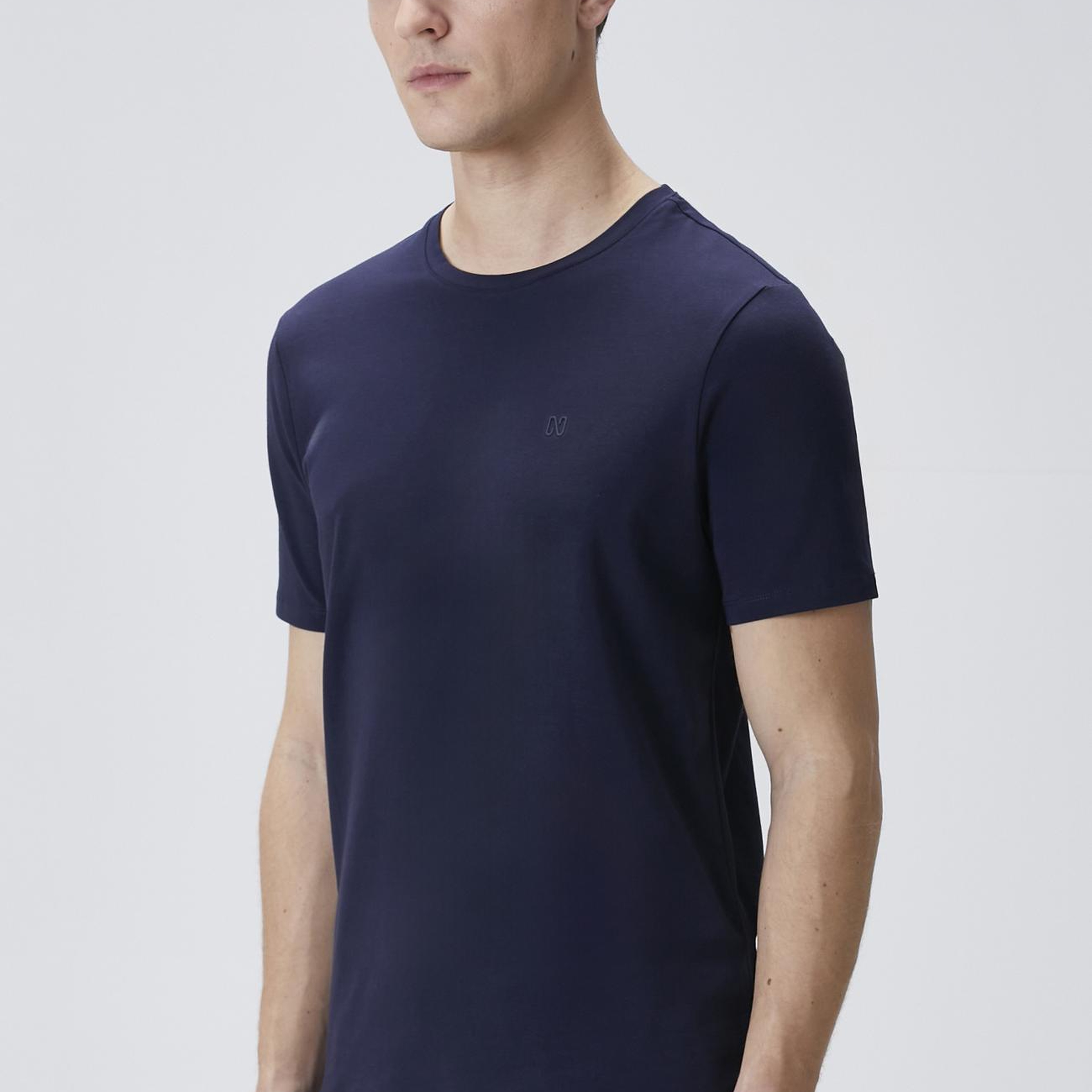 Network Erkek Lacivert Basic T-shirt