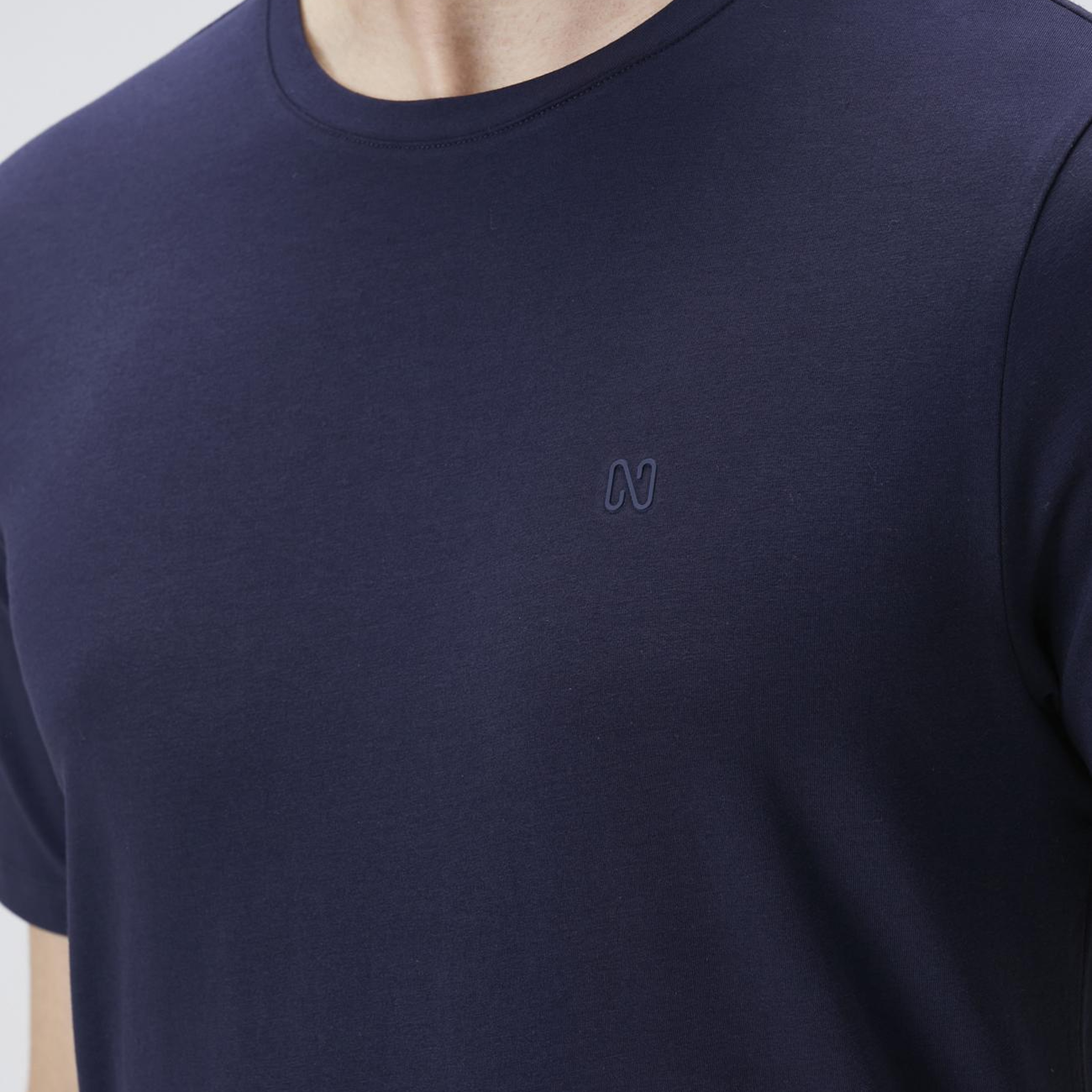 Network Erkek Lacivert Basic T-shirt