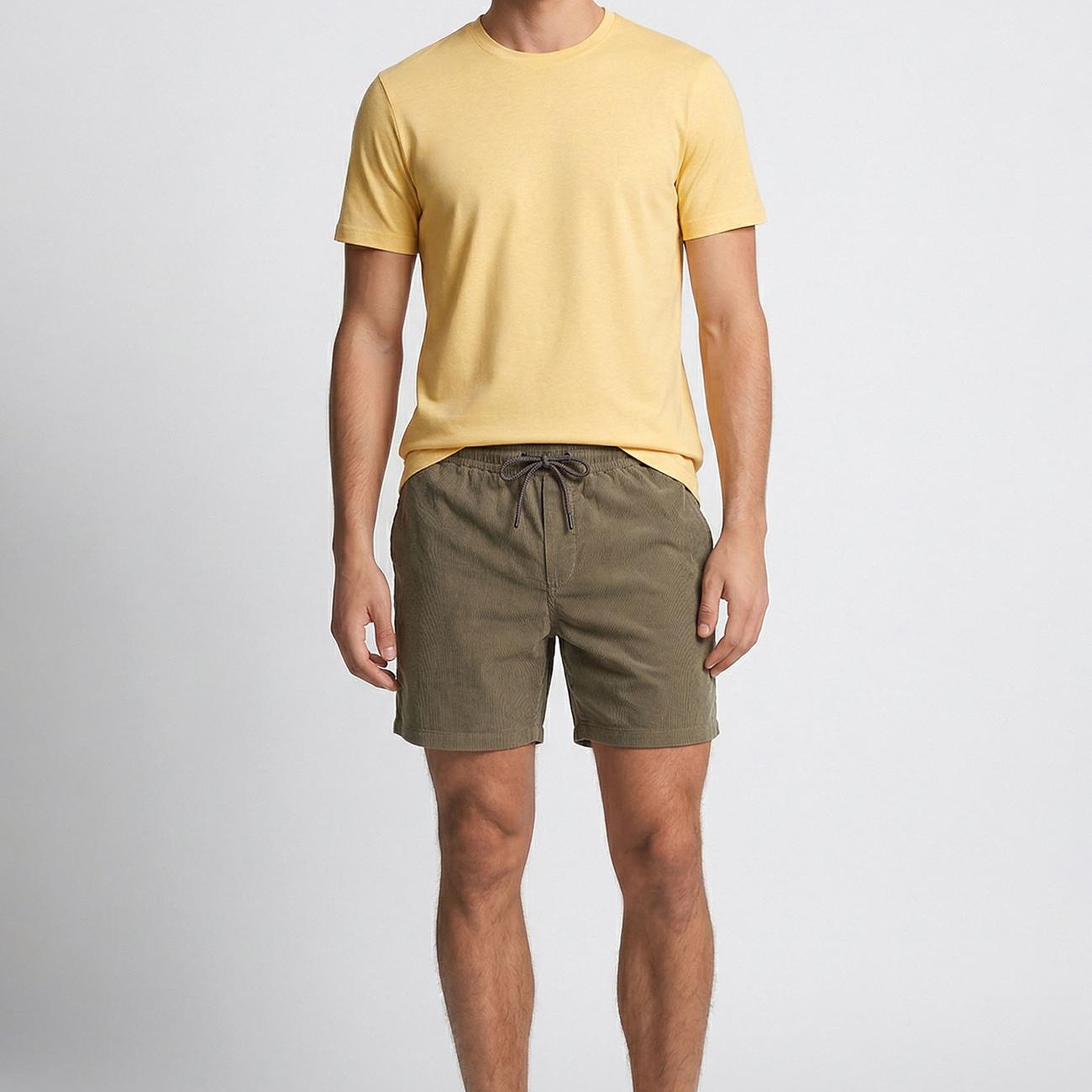 Network Erkek Sarı Basic T-shirt