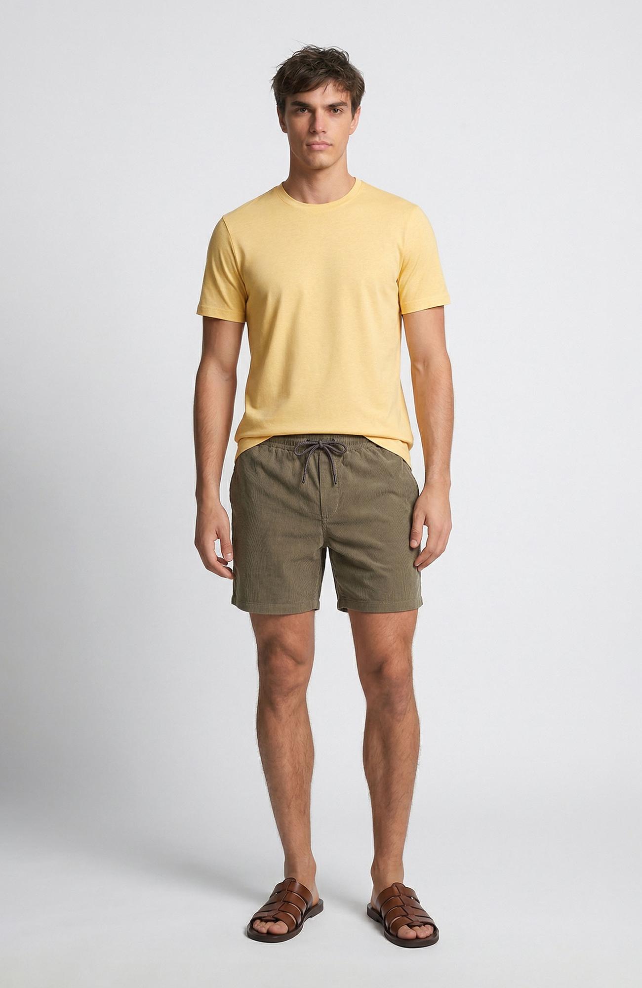 Network Erkek Sarı Basic T-shirt