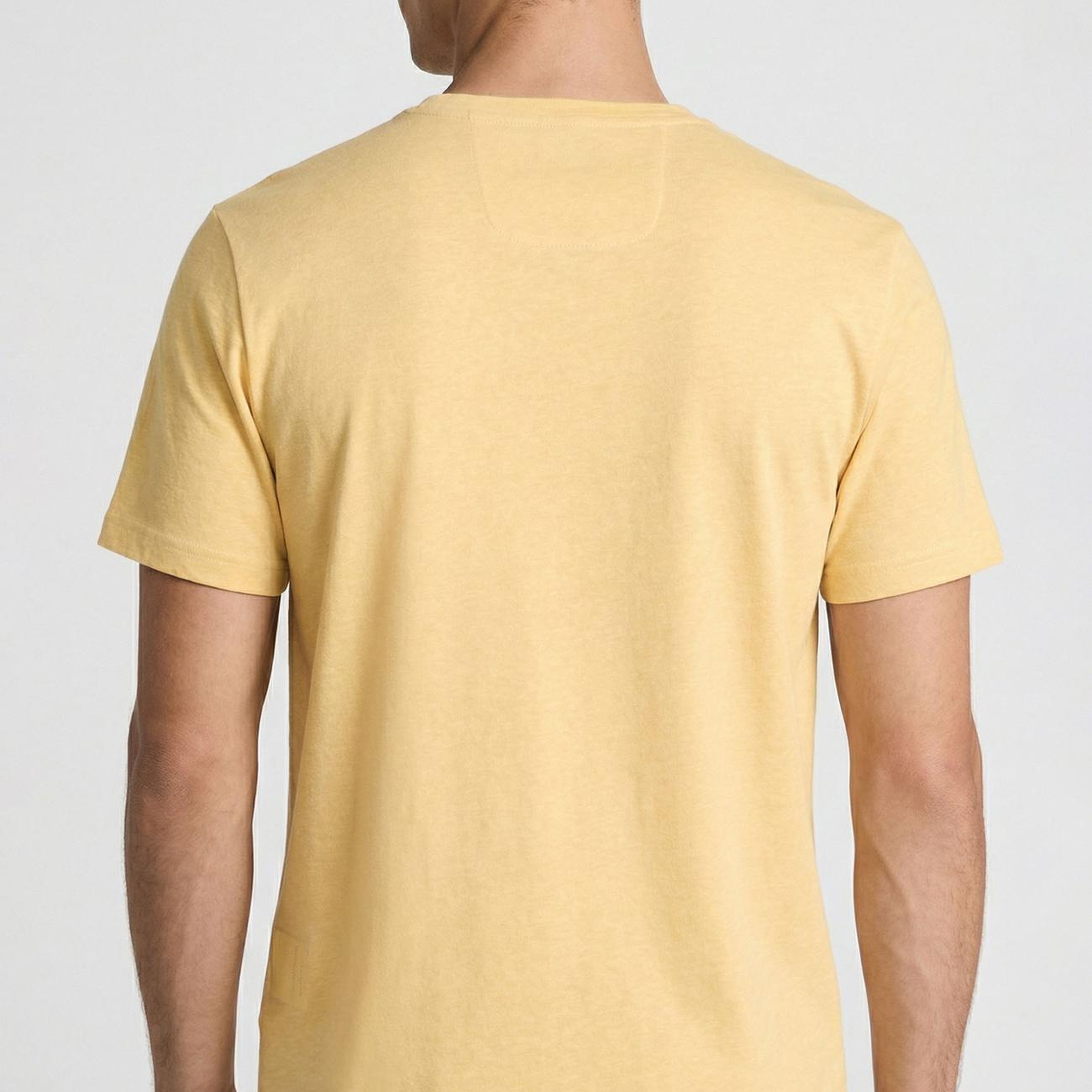 Network Erkek Sarı Basic T-shirt