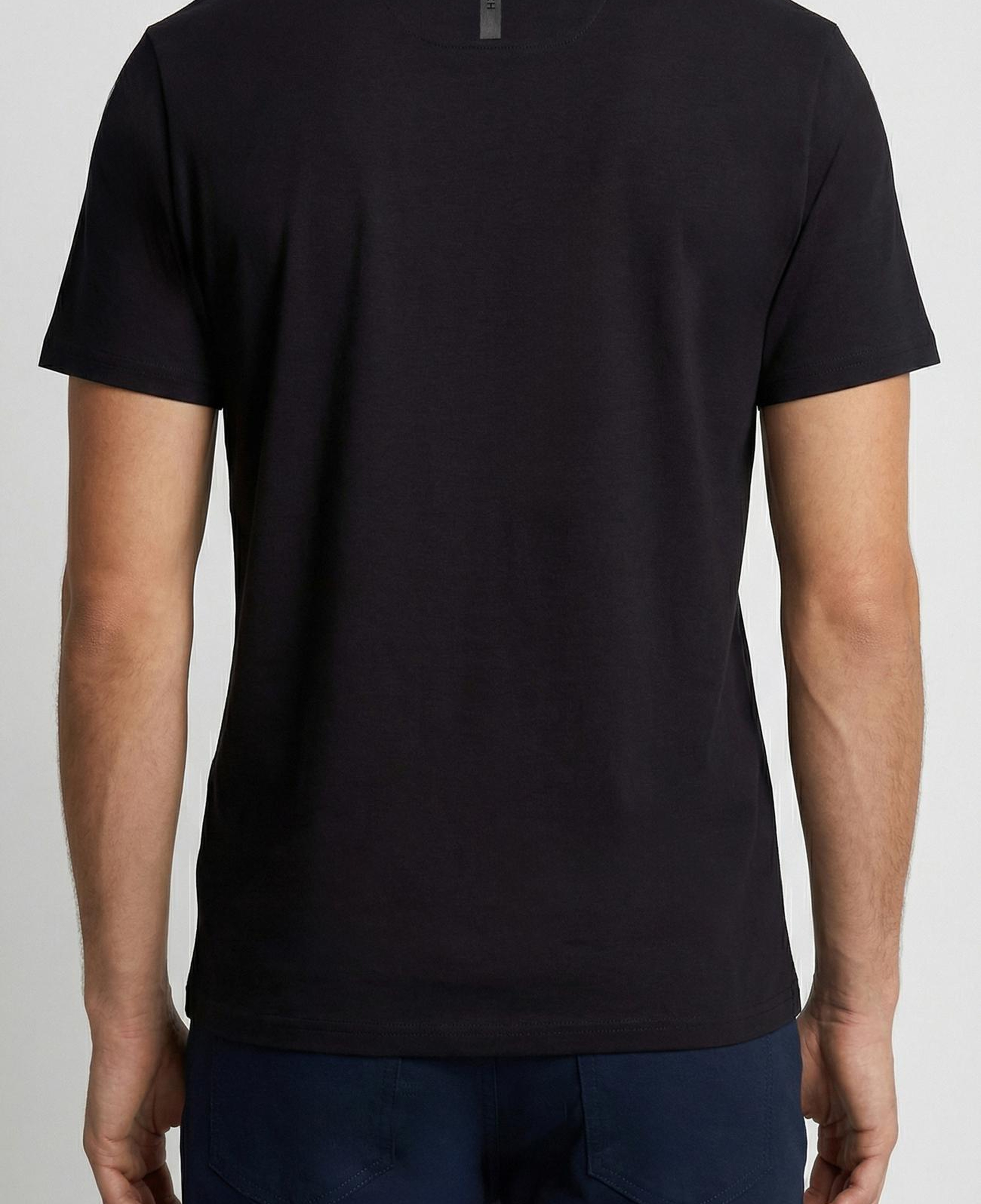 Network Erkek N-Tech Siyah Hologram Baskılı T-shirt