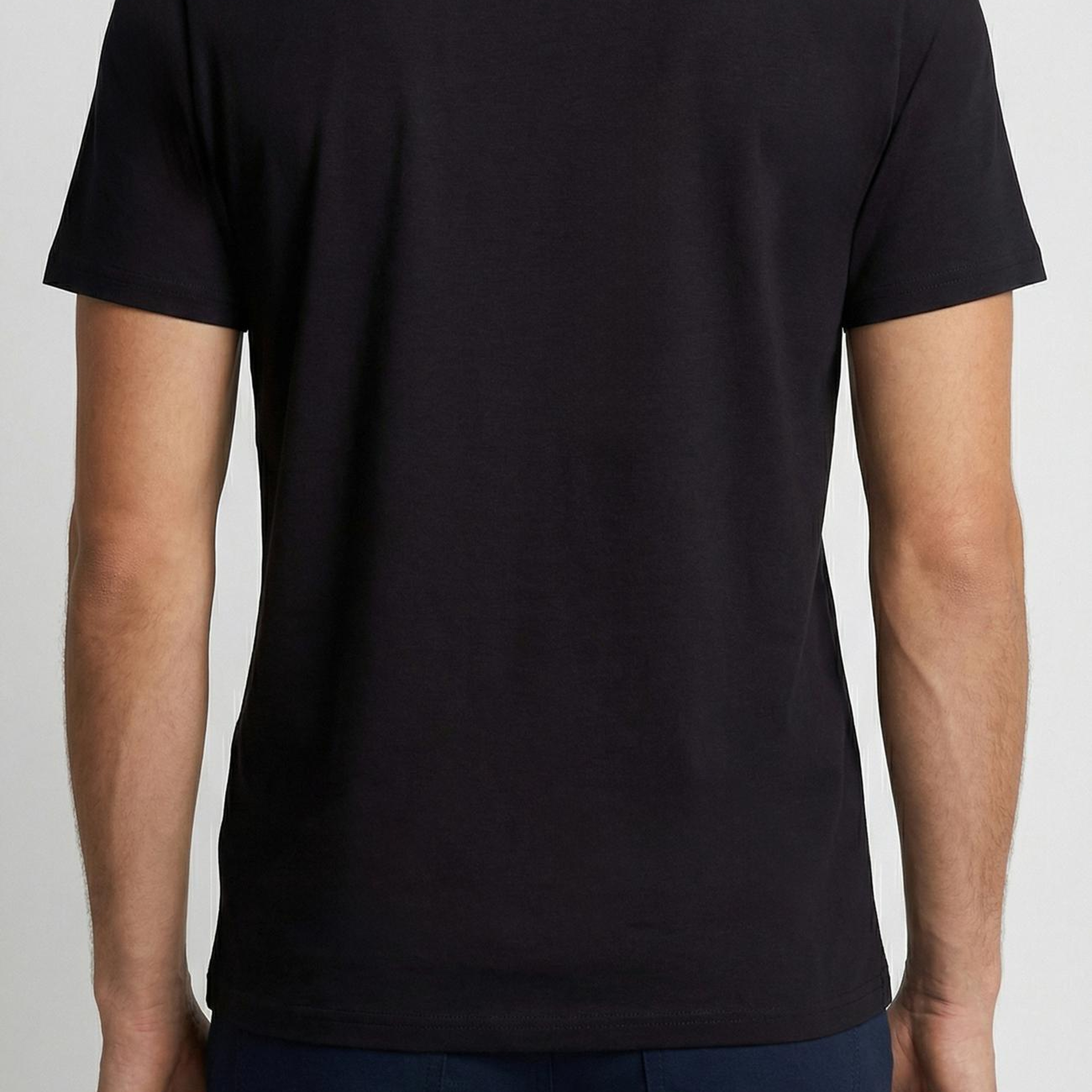 Network Erkek N-Tech Siyah Hologram Baskılı T-shirt