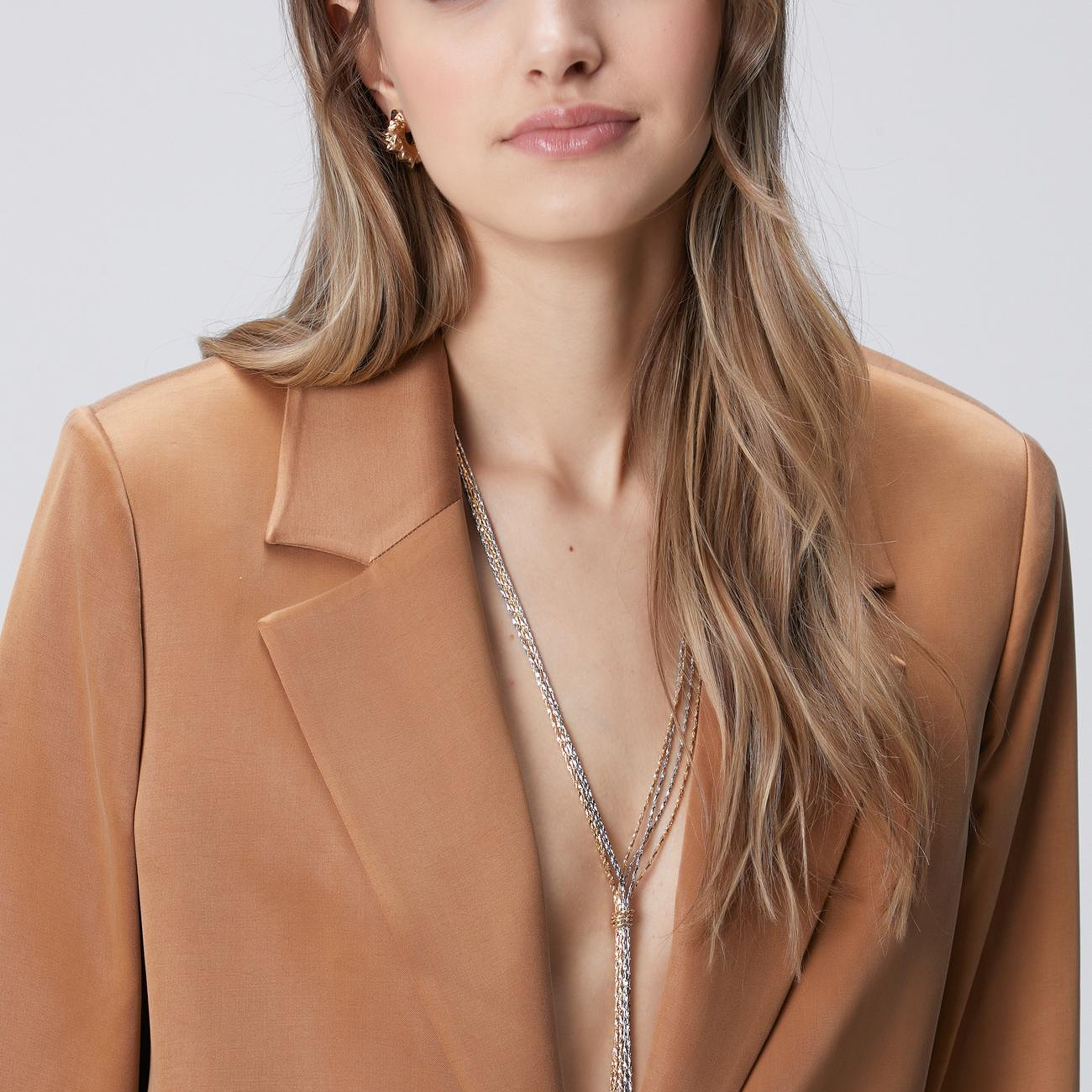 Network Kadın Camel Cupro Blazer Ceket
