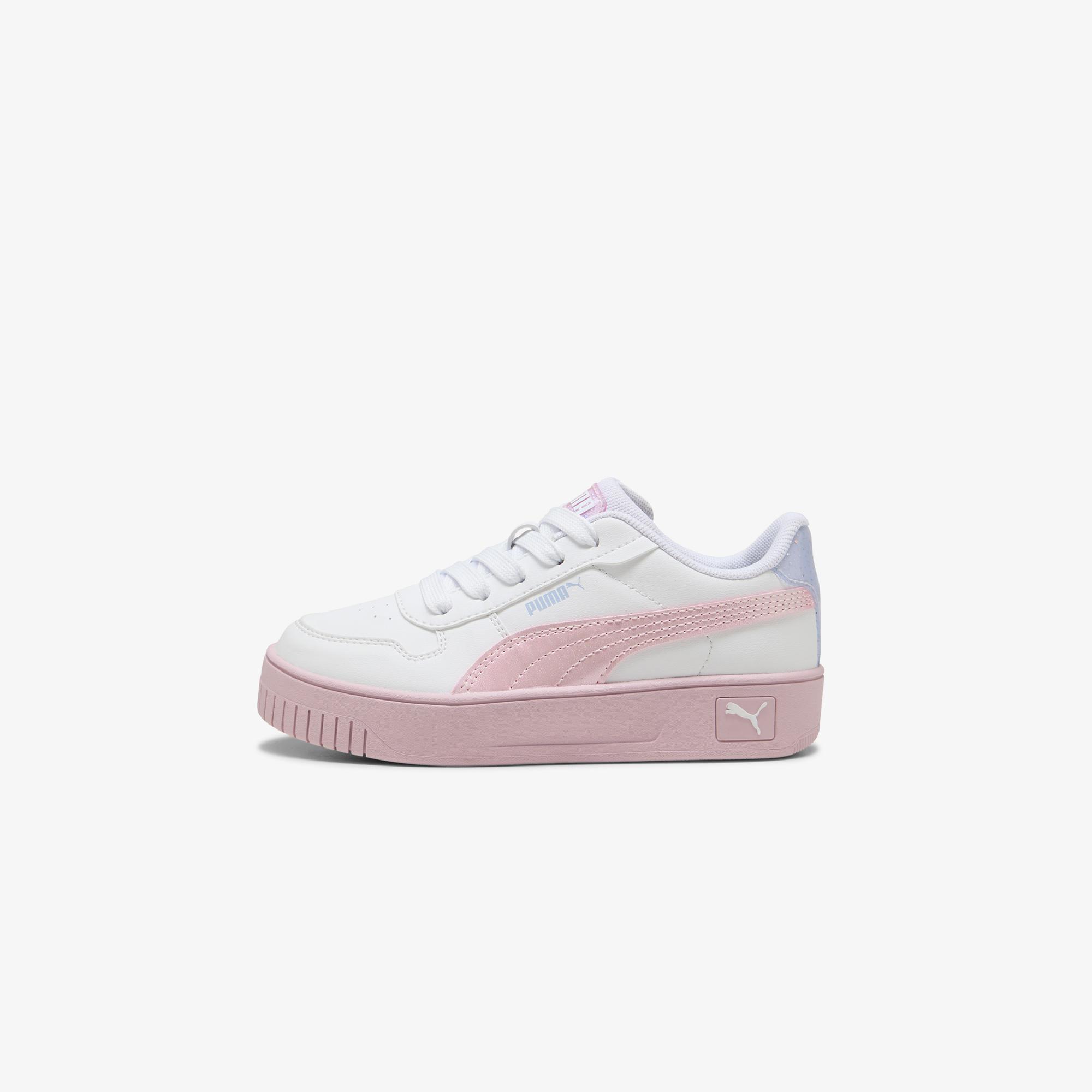 Puma Carina Street Blurry Dreams Çocuk Beyaz/Pembe Spor Ayakkabı