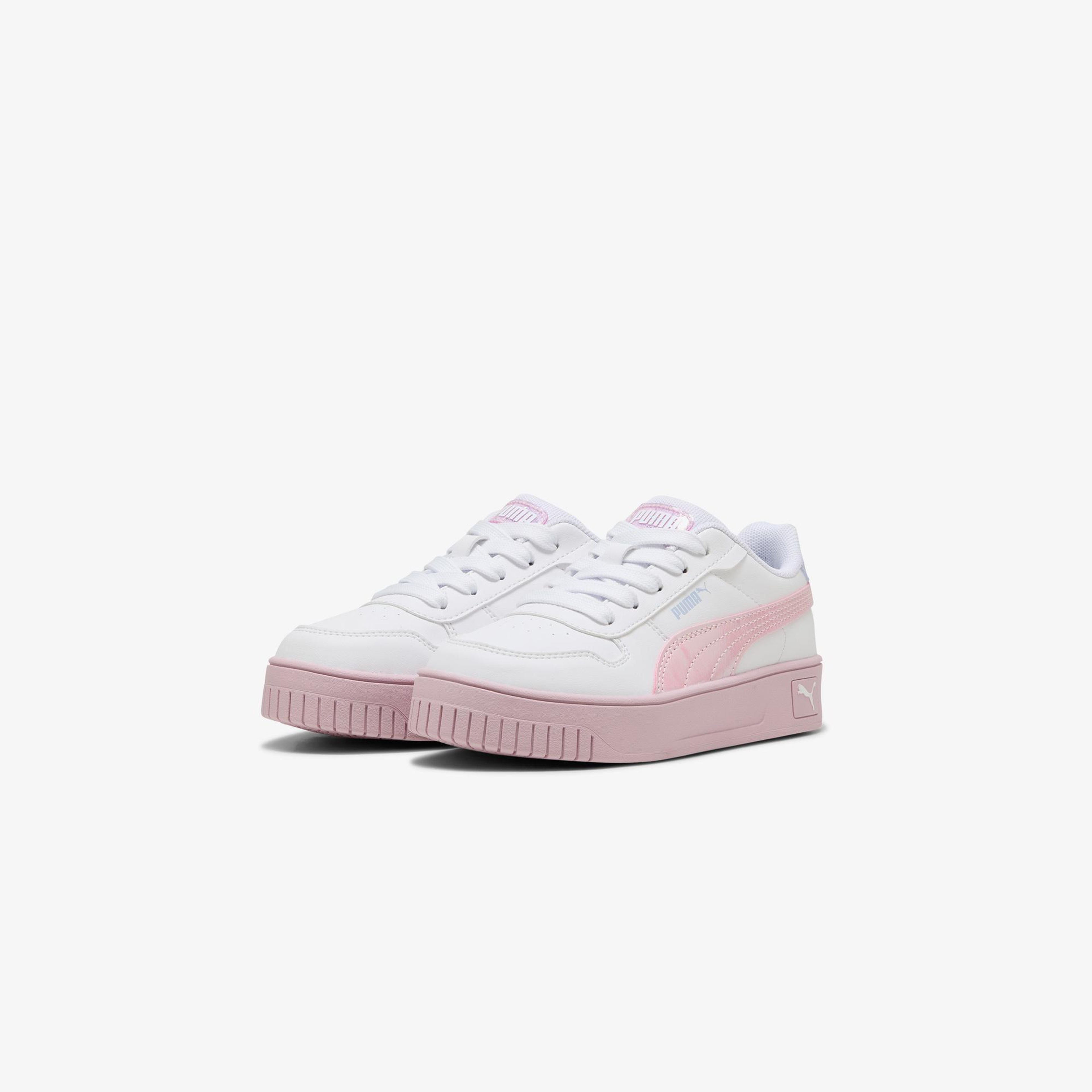 Puma Carina Street Blurry Dreams Çocuk Beyaz/Pembe Spor Ayakkabı