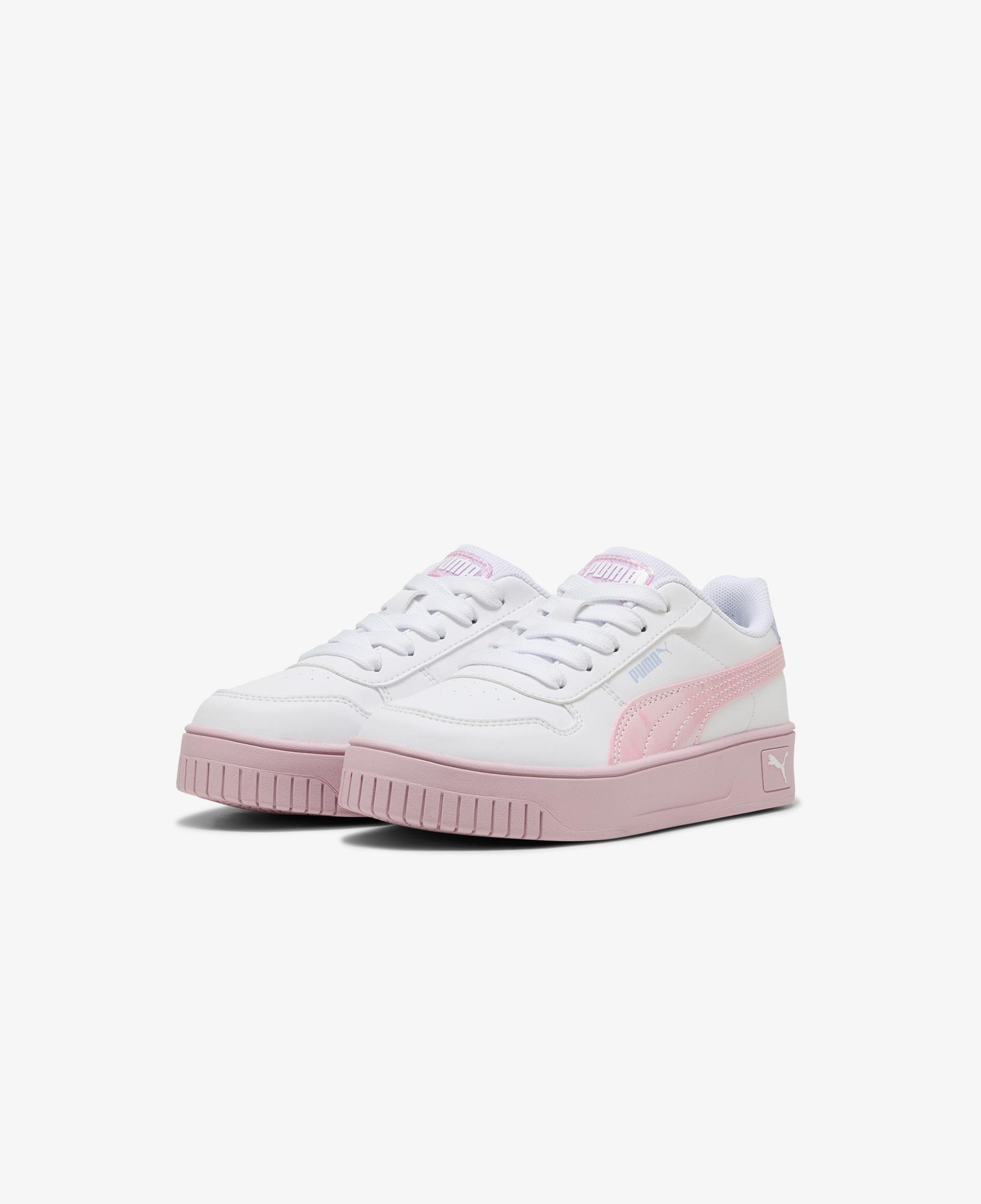 Puma Carina Street Blurry Dreams Çocuk Beyaz/Pembe Spor Ayakkabı
