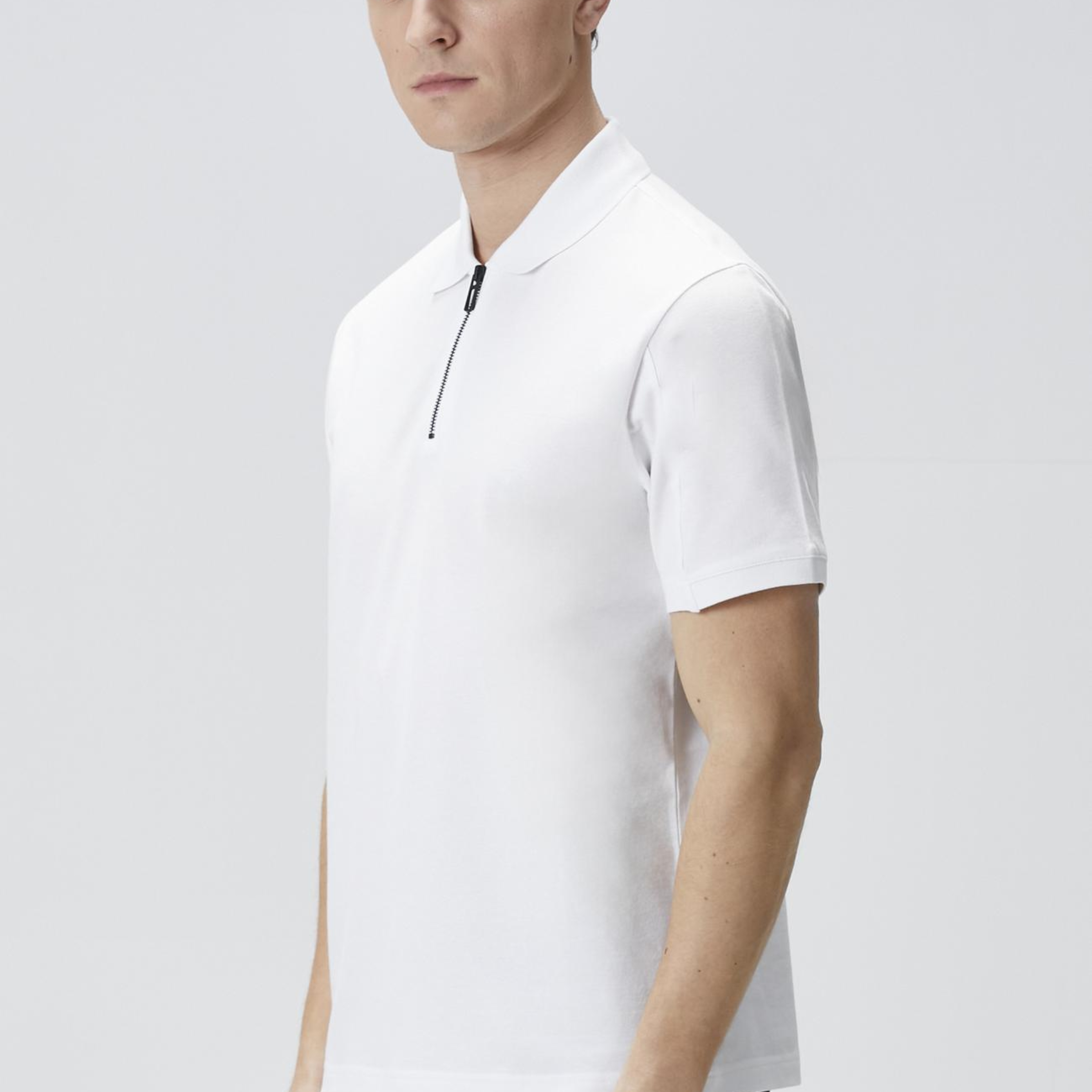 Network Erkek Siyah Polo Yaka Enjeksiyon Baskılı T-shirt