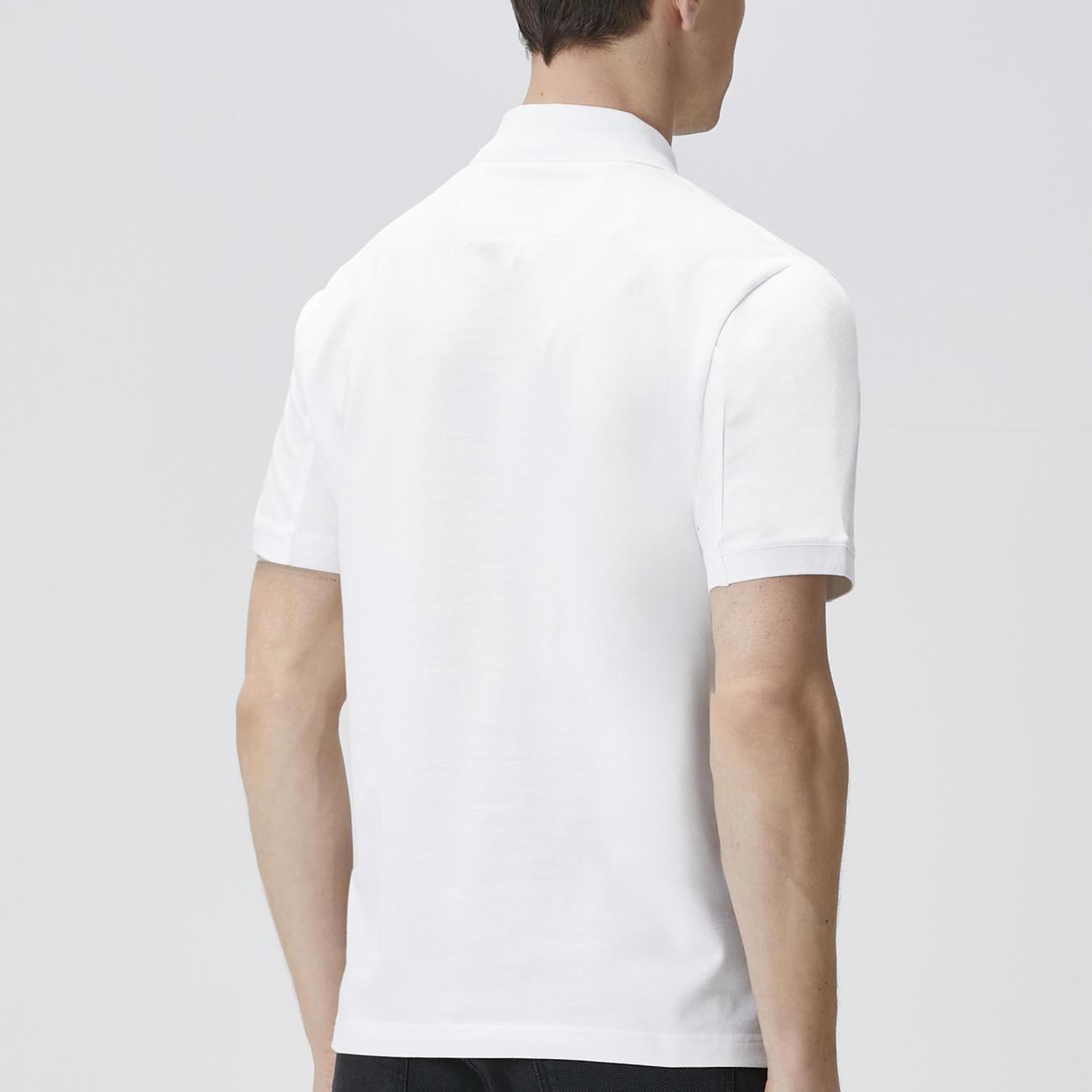 Network Erkek Siyah Polo Yaka Enjeksiyon Baskılı T-shirt