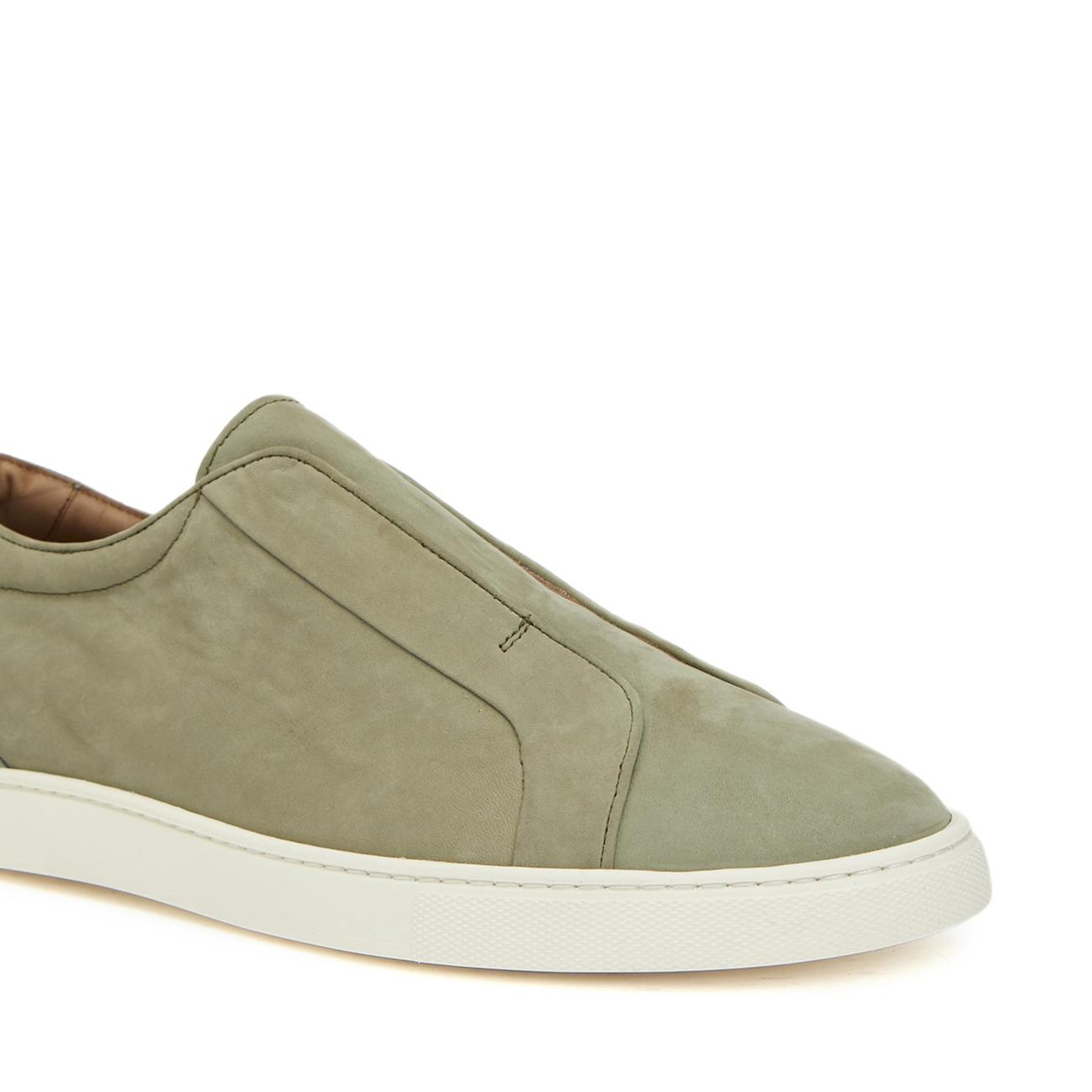 Network Erkek Açık Haki Deri Sneaker