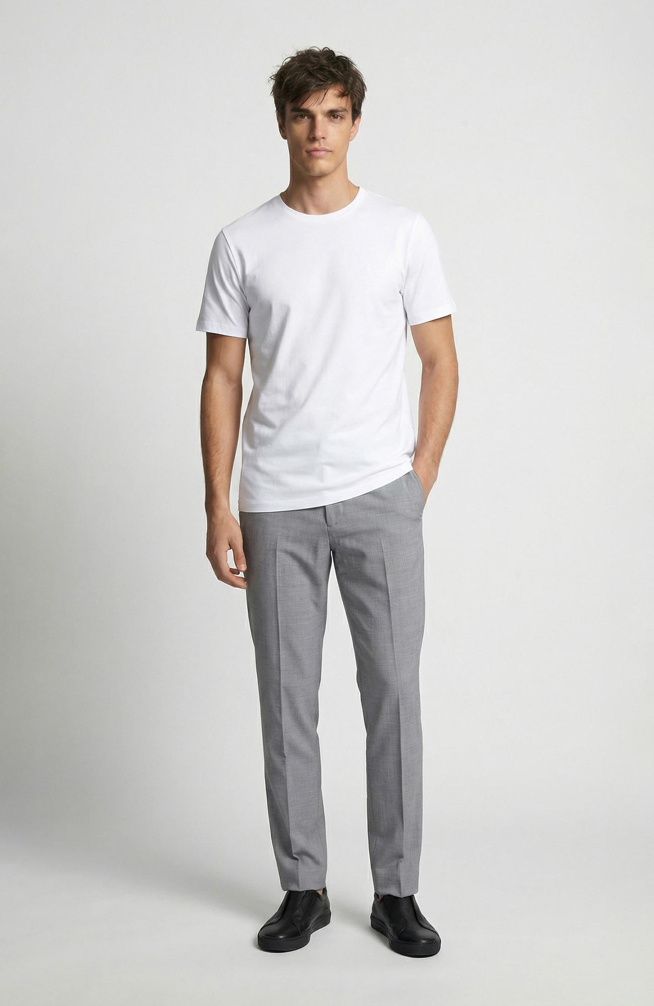 Network Erkek Beyaz Basic T-shirt