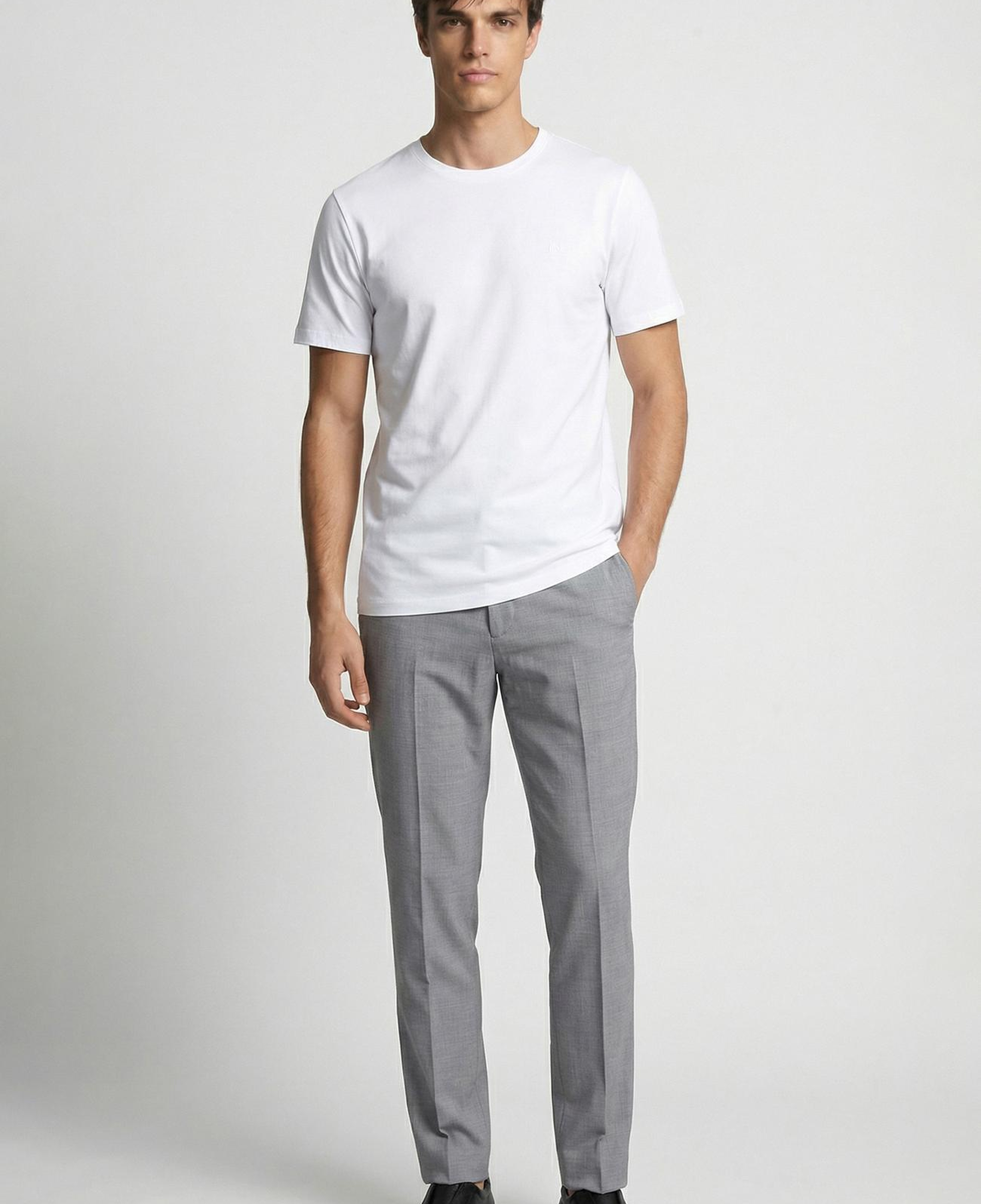Network Erkek Beyaz Basic T-shirt