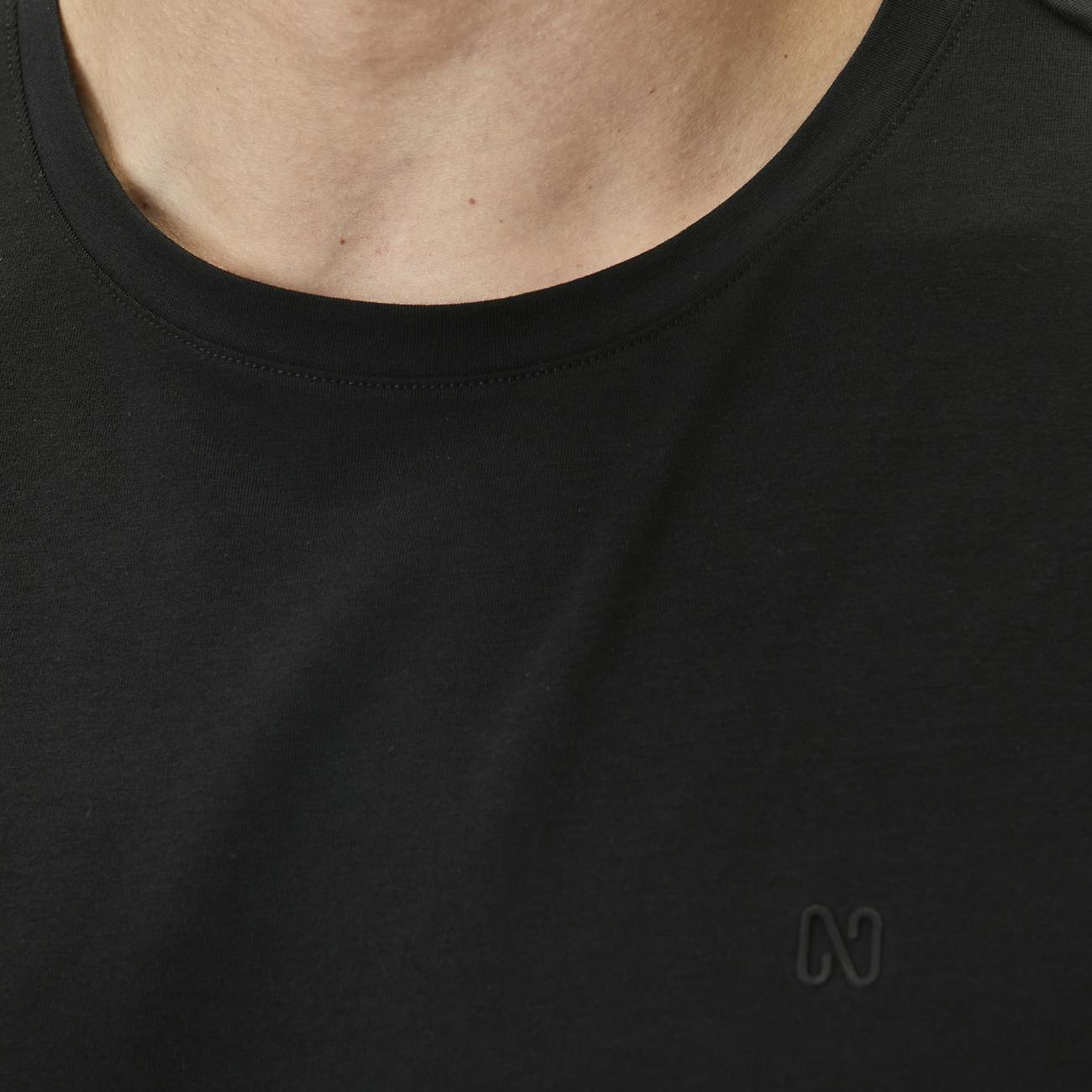 Network Erkek Siyah Basic T-shirt