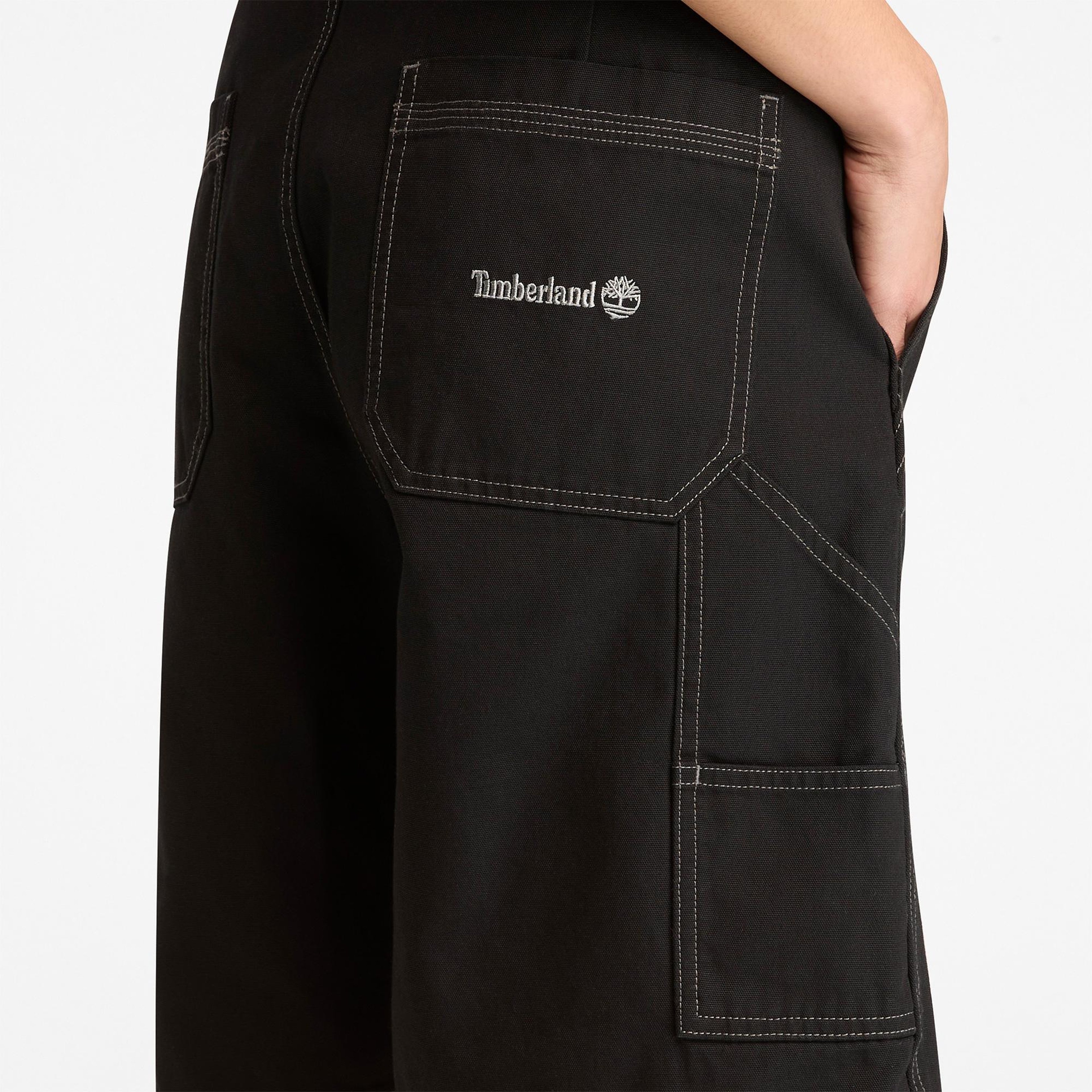 Timberland Washed Duck Canvas Carpenter Erkek Siyah Şort