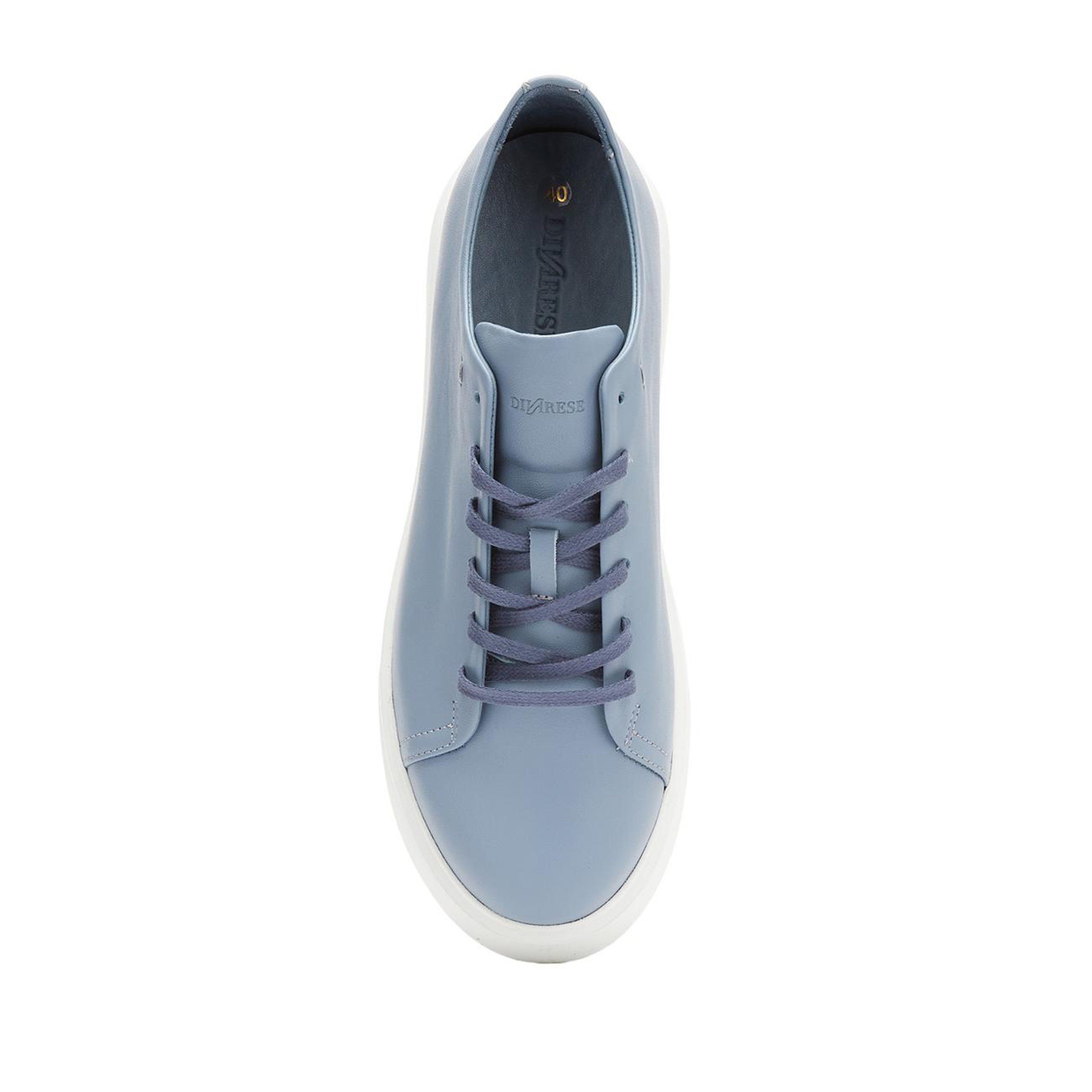 Divarese Kadın Mavi Deri Sneaker