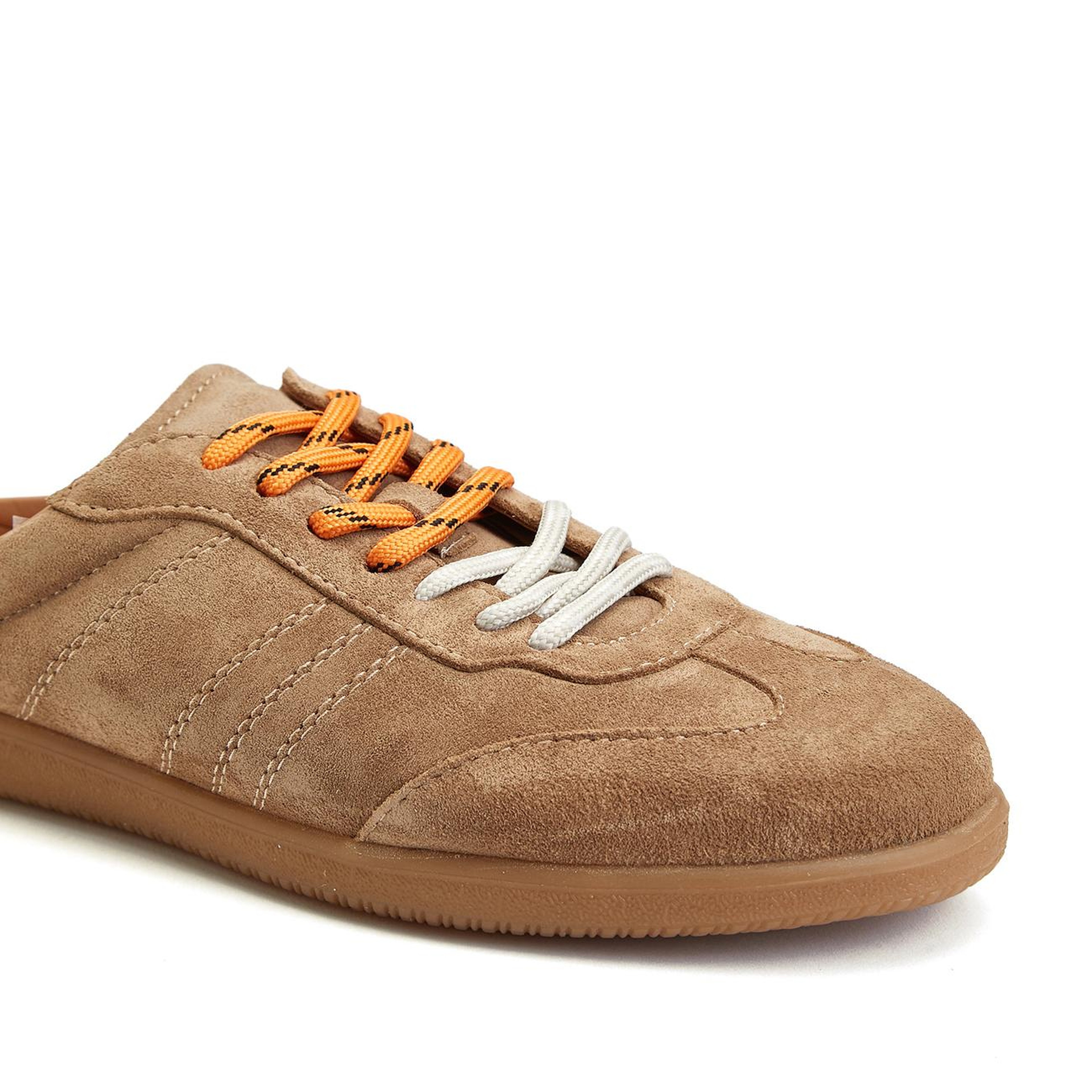 Divarese Kadın Bej Sneaker Görünümlü Deri Terlik