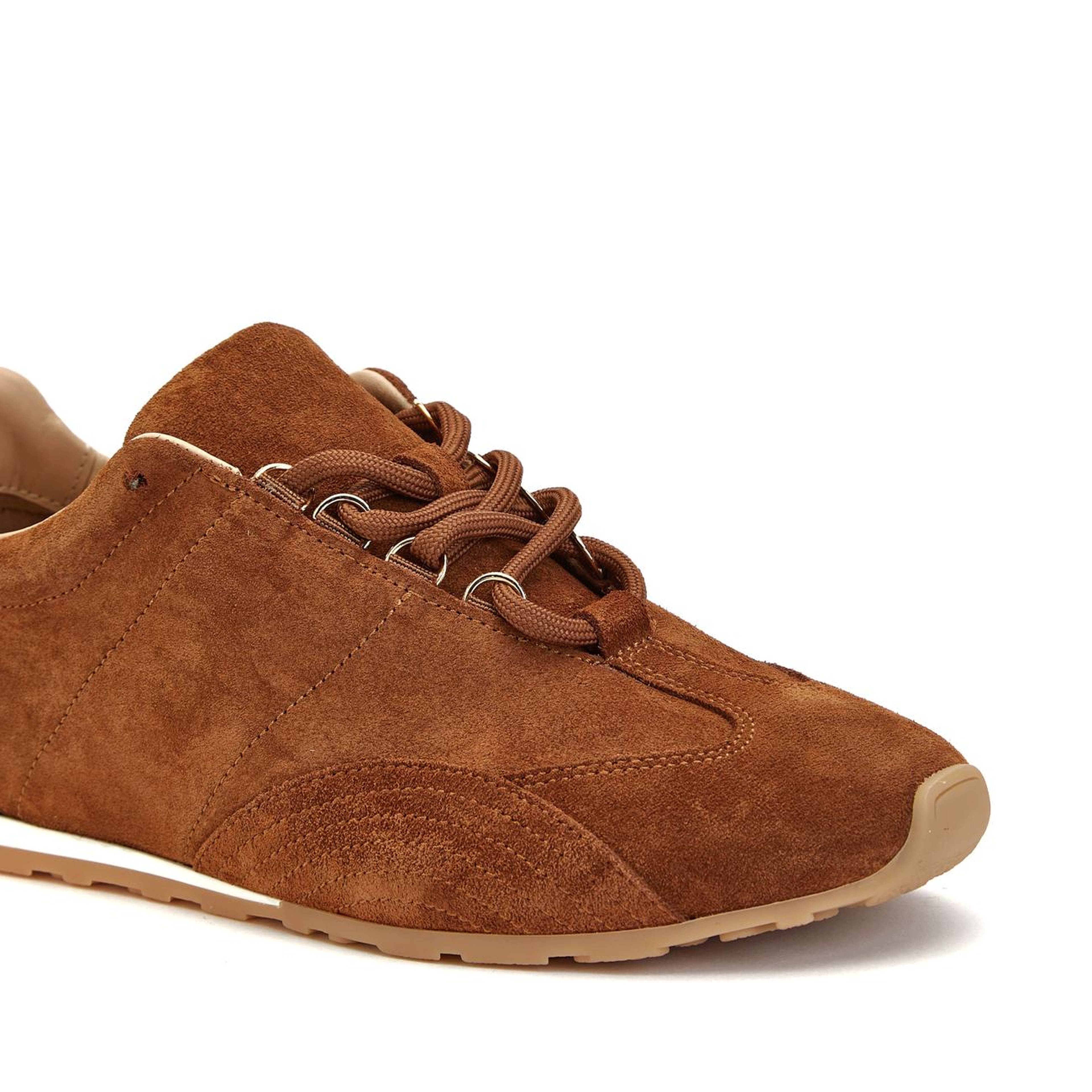 Divarese Kadın Tütün Deri Sneaker