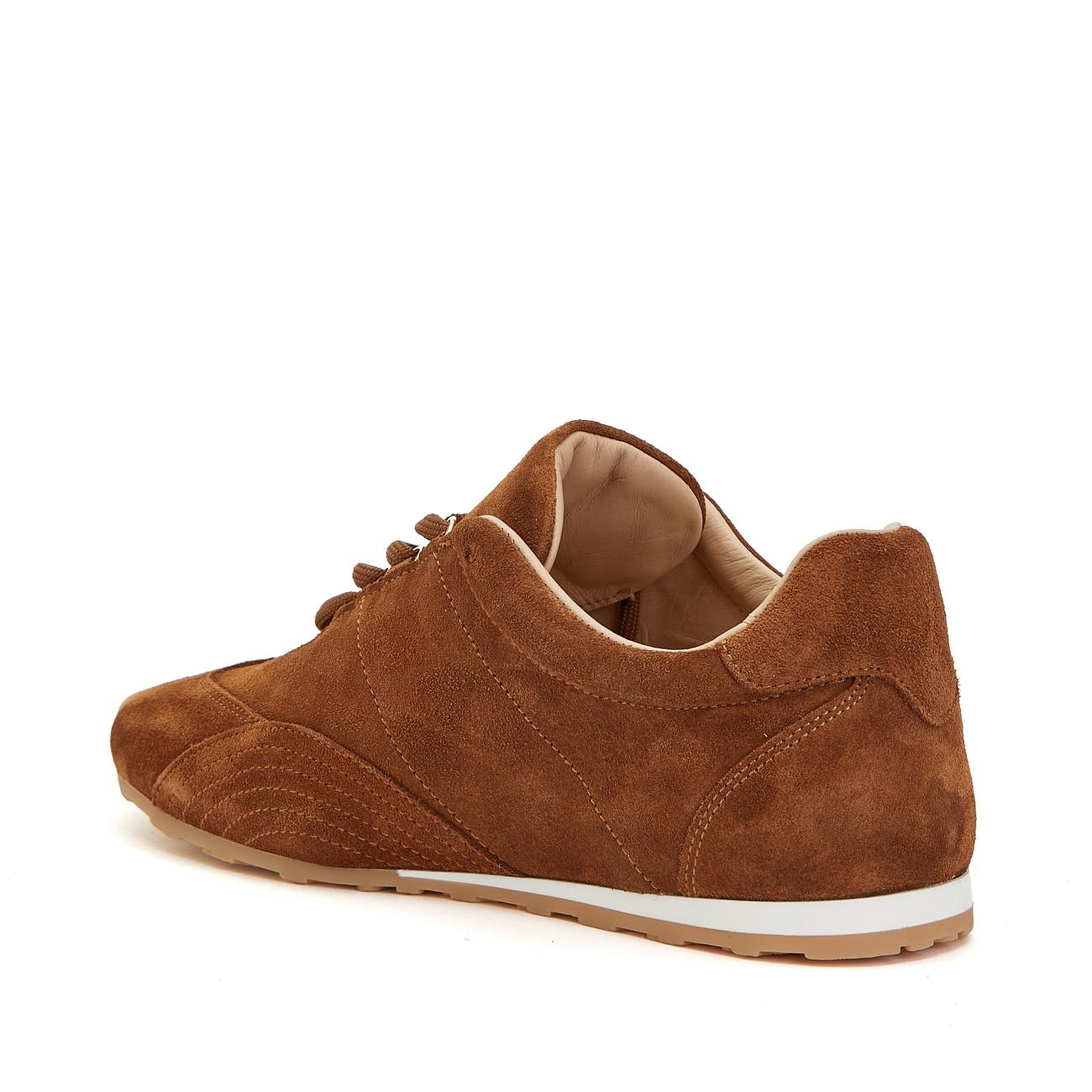 Divarese Kadın Tütün Deri Sneaker