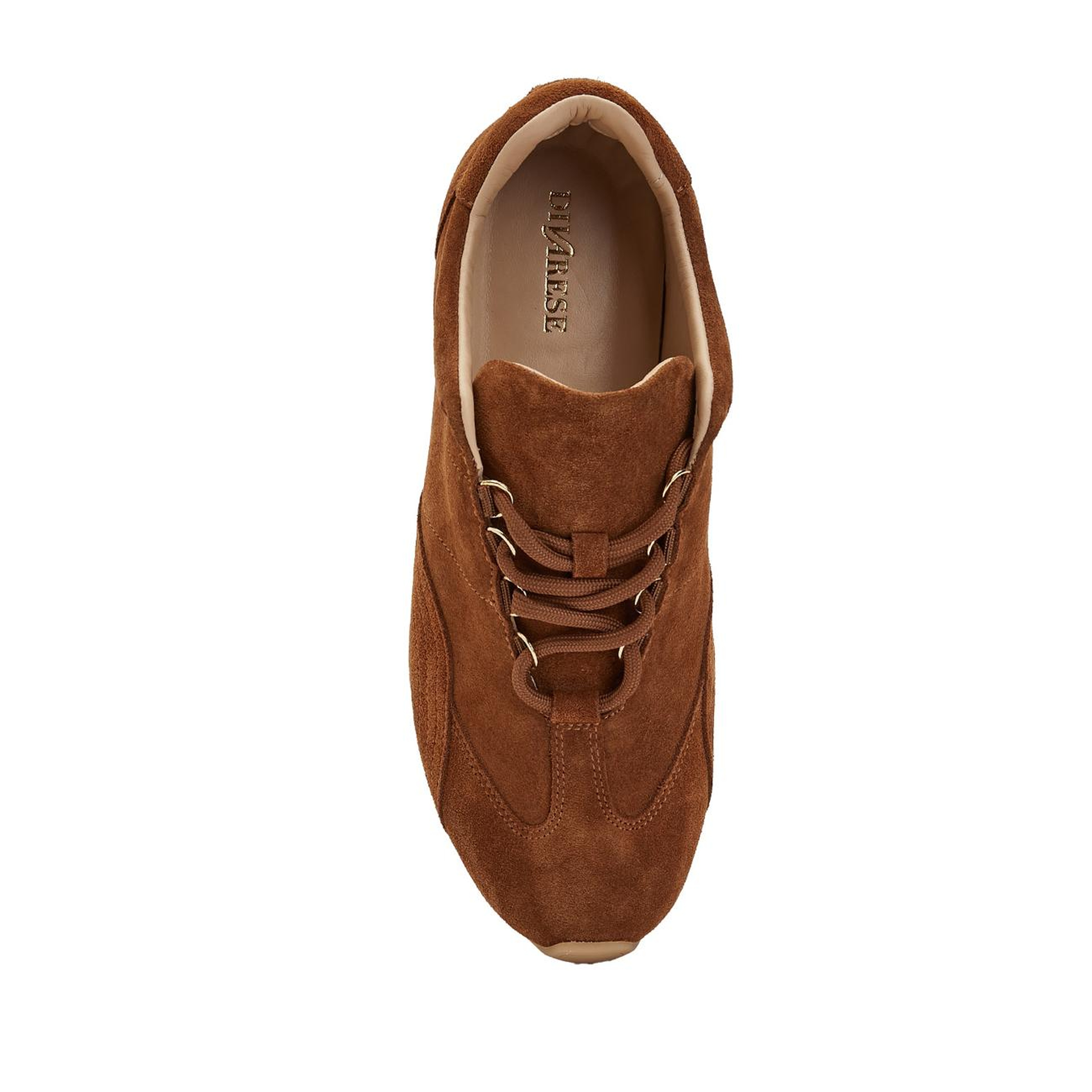 Divarese Kadın Tütün Deri Sneaker