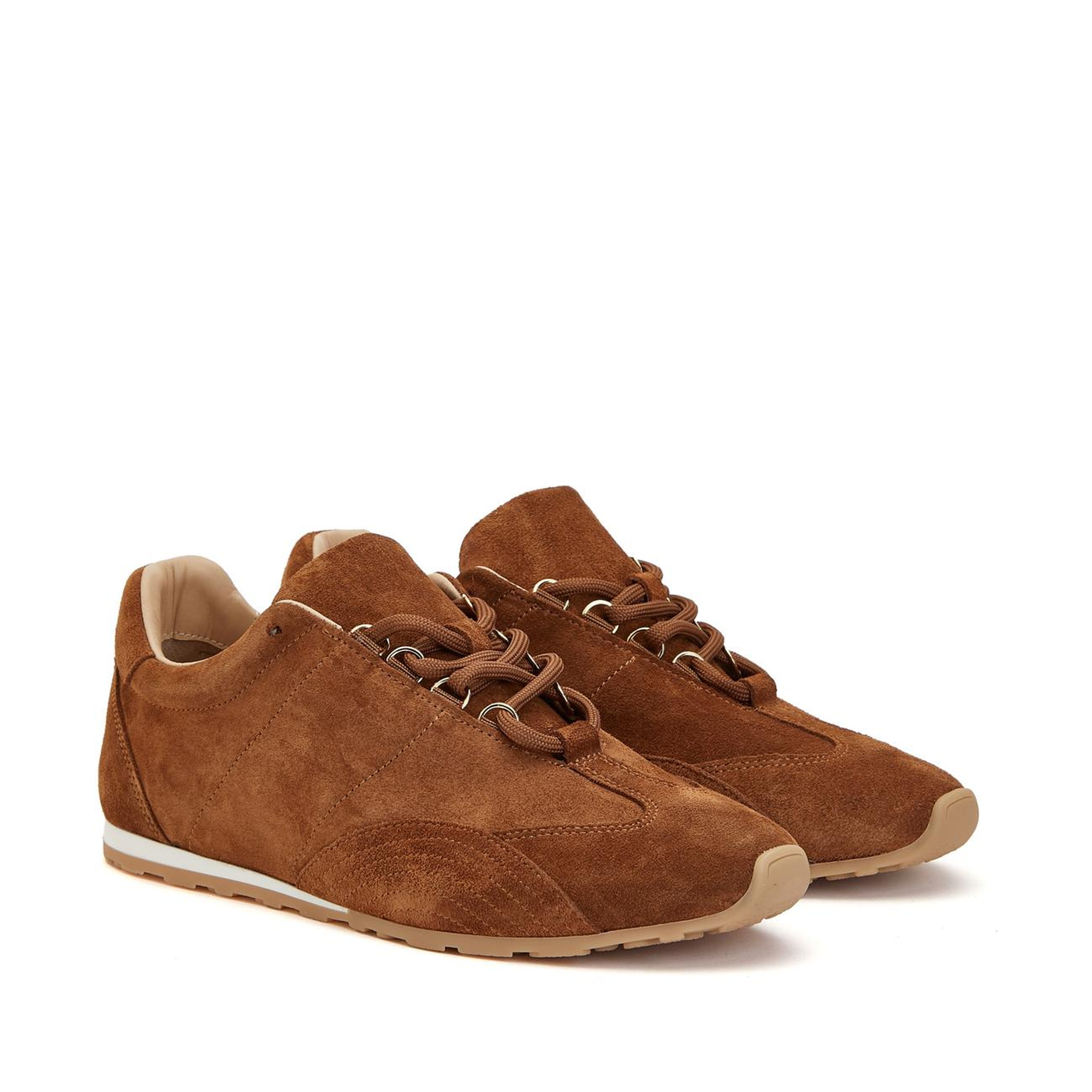 Divarese Kadın Tütün Deri Sneaker
