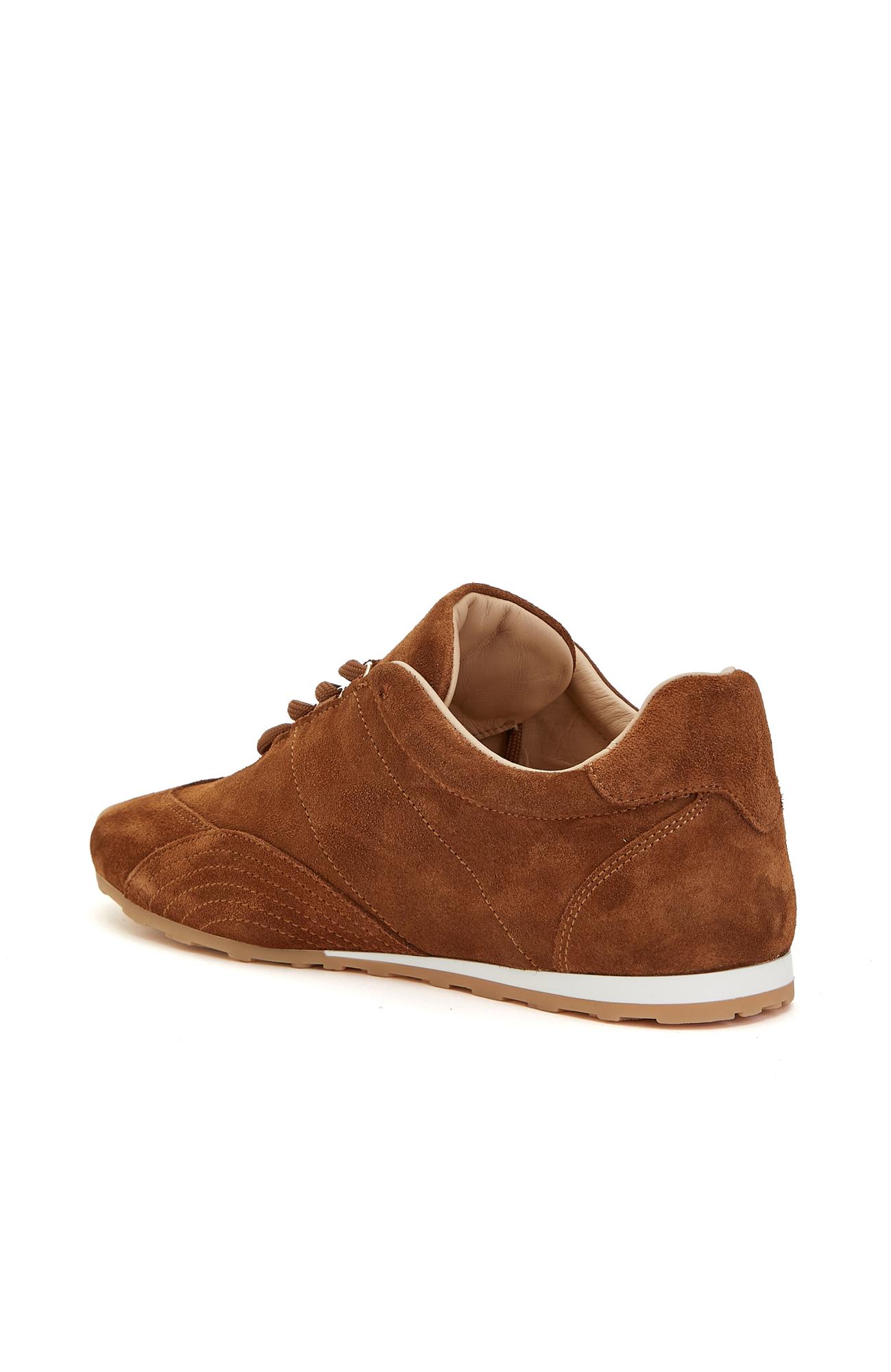 Divarese Kadın Tütün Deri Sneaker