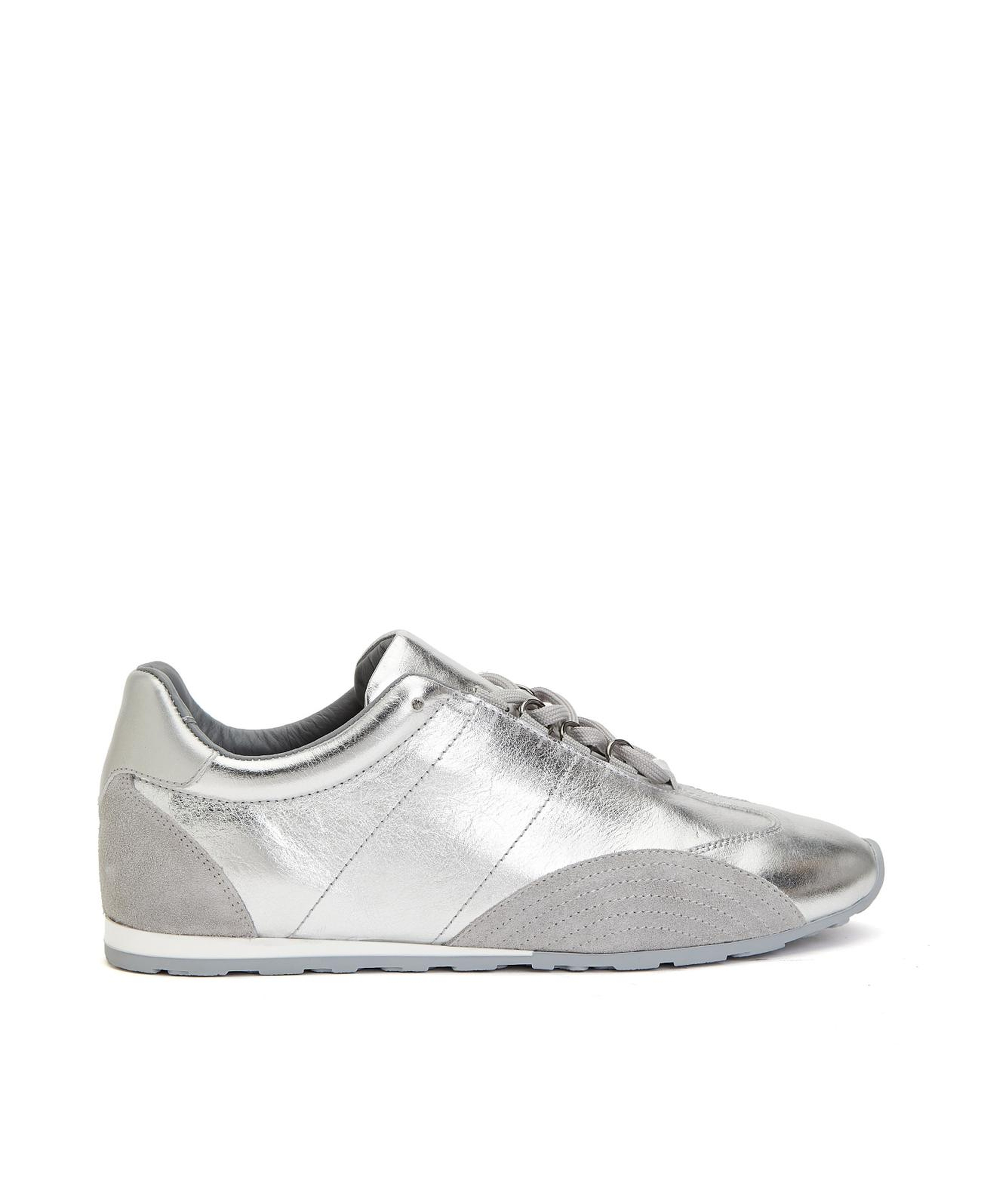Divarese Kadın Silver Parlak Deri Sneaker