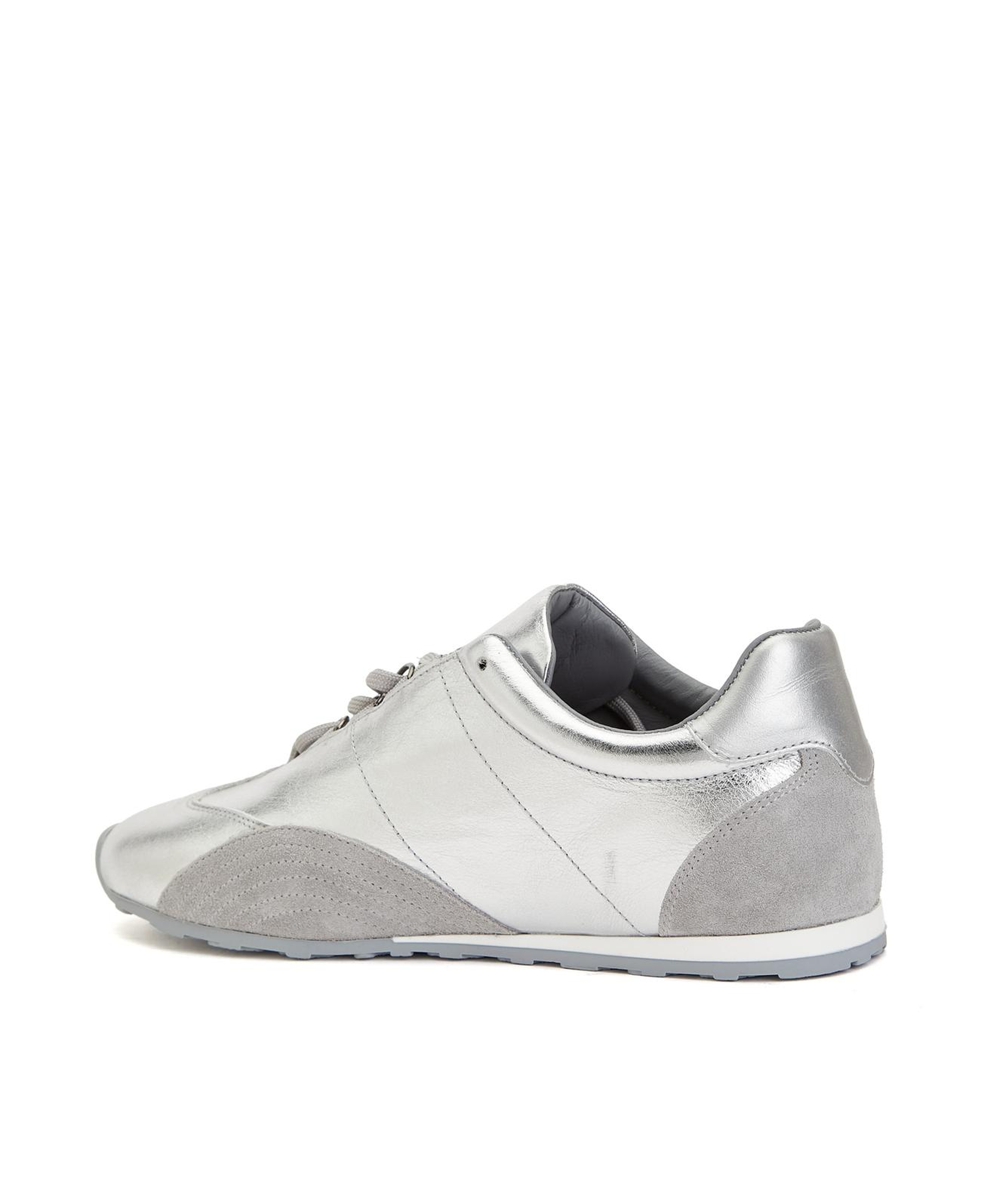 Divarese Kadın Silver Parlak Deri Sneaker