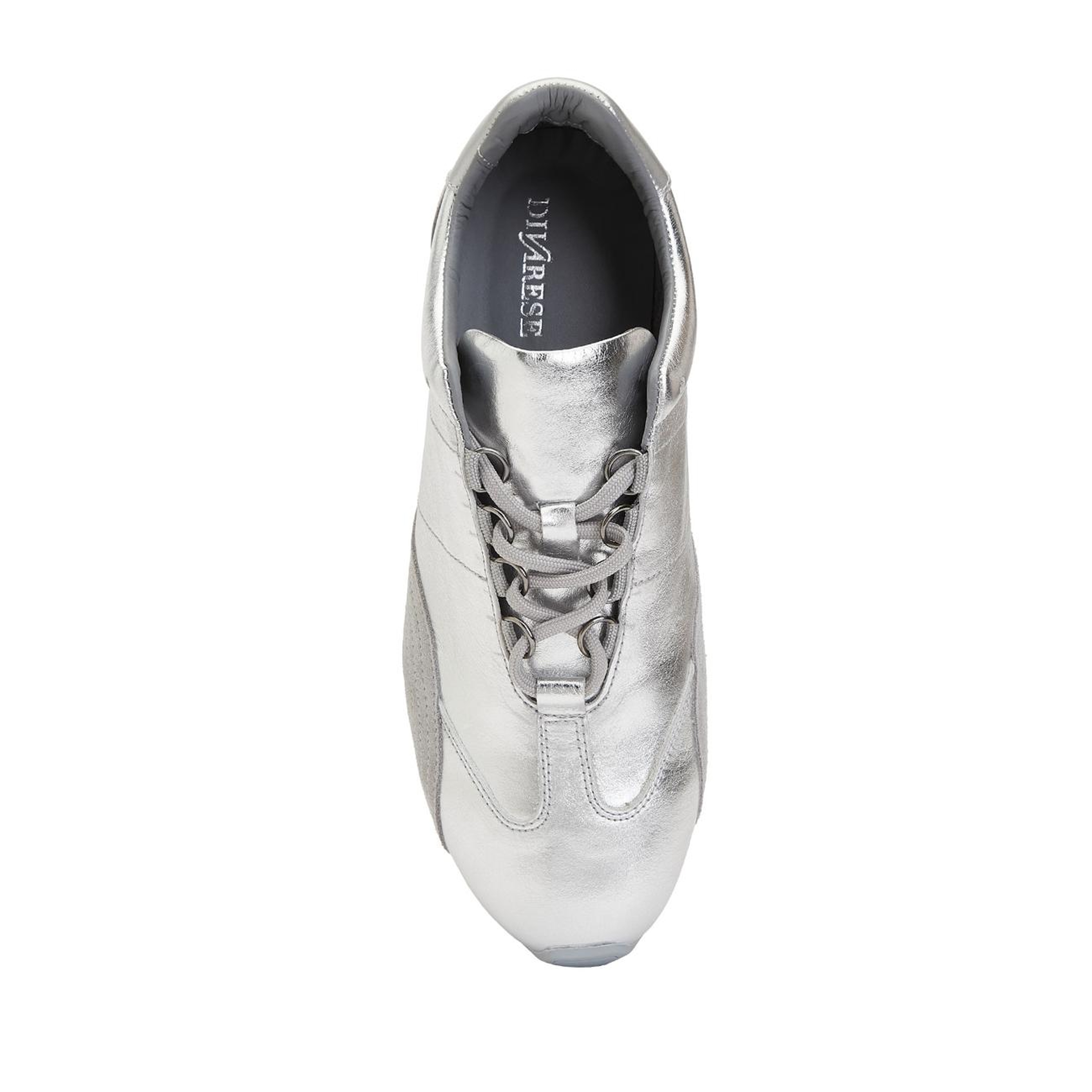 Divarese Kadın Silver Parlak Deri Sneaker
