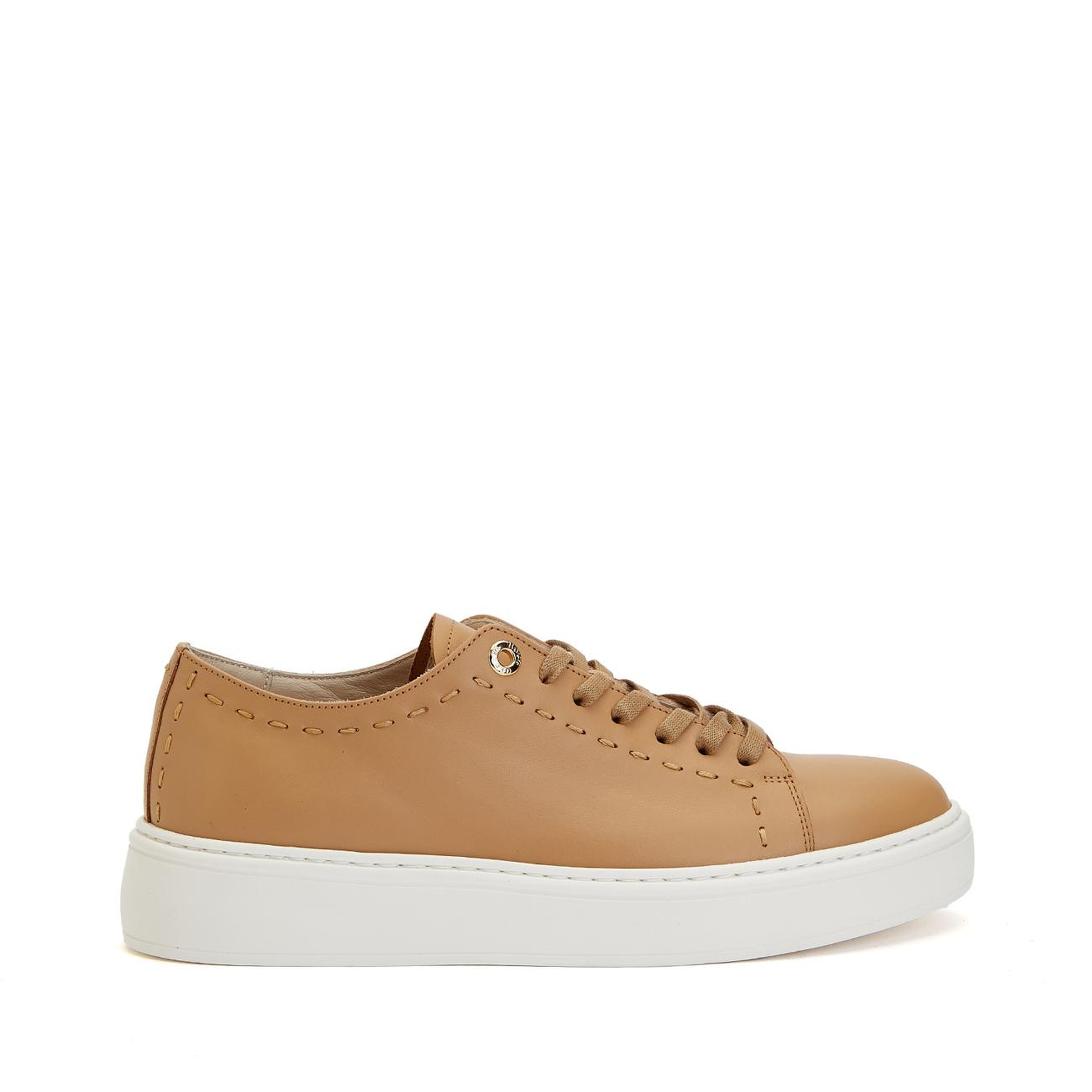 George Hogg Kadın Karamel Deri Sneaker
