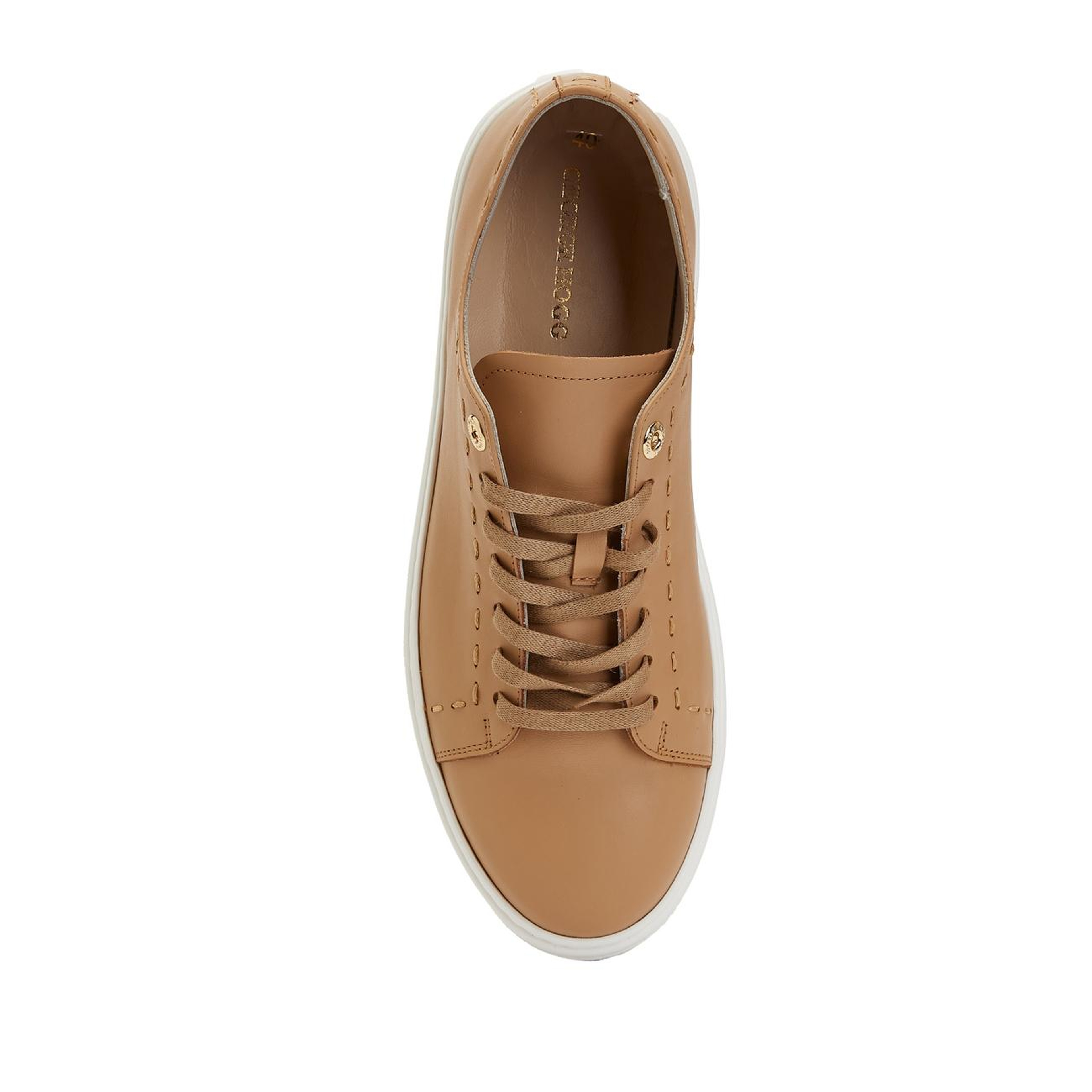George Hogg Kadın Karamel Deri Sneaker