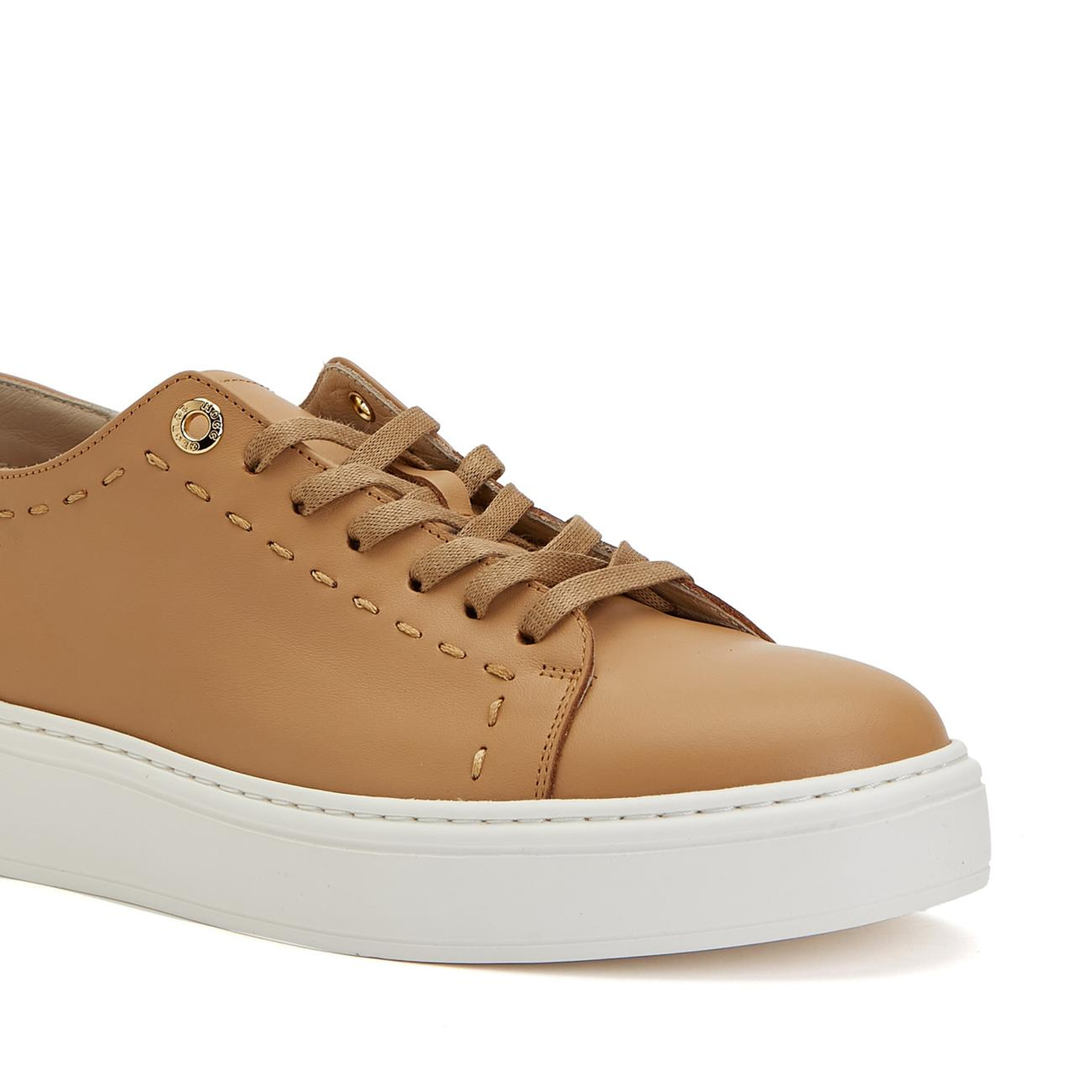 George Hogg Kadın Karamel Deri Sneaker