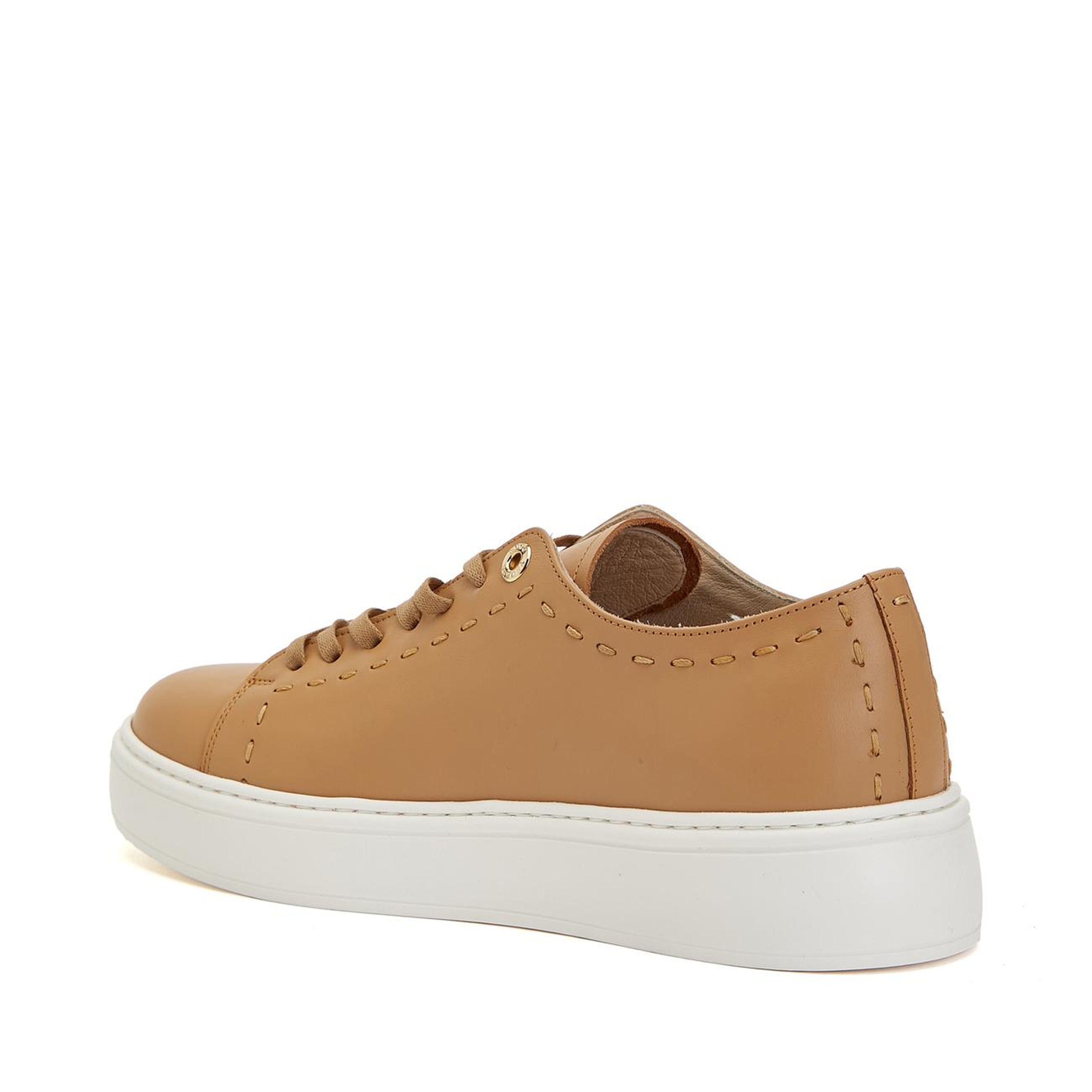 George Hogg Kadın Karamel Deri Sneaker
