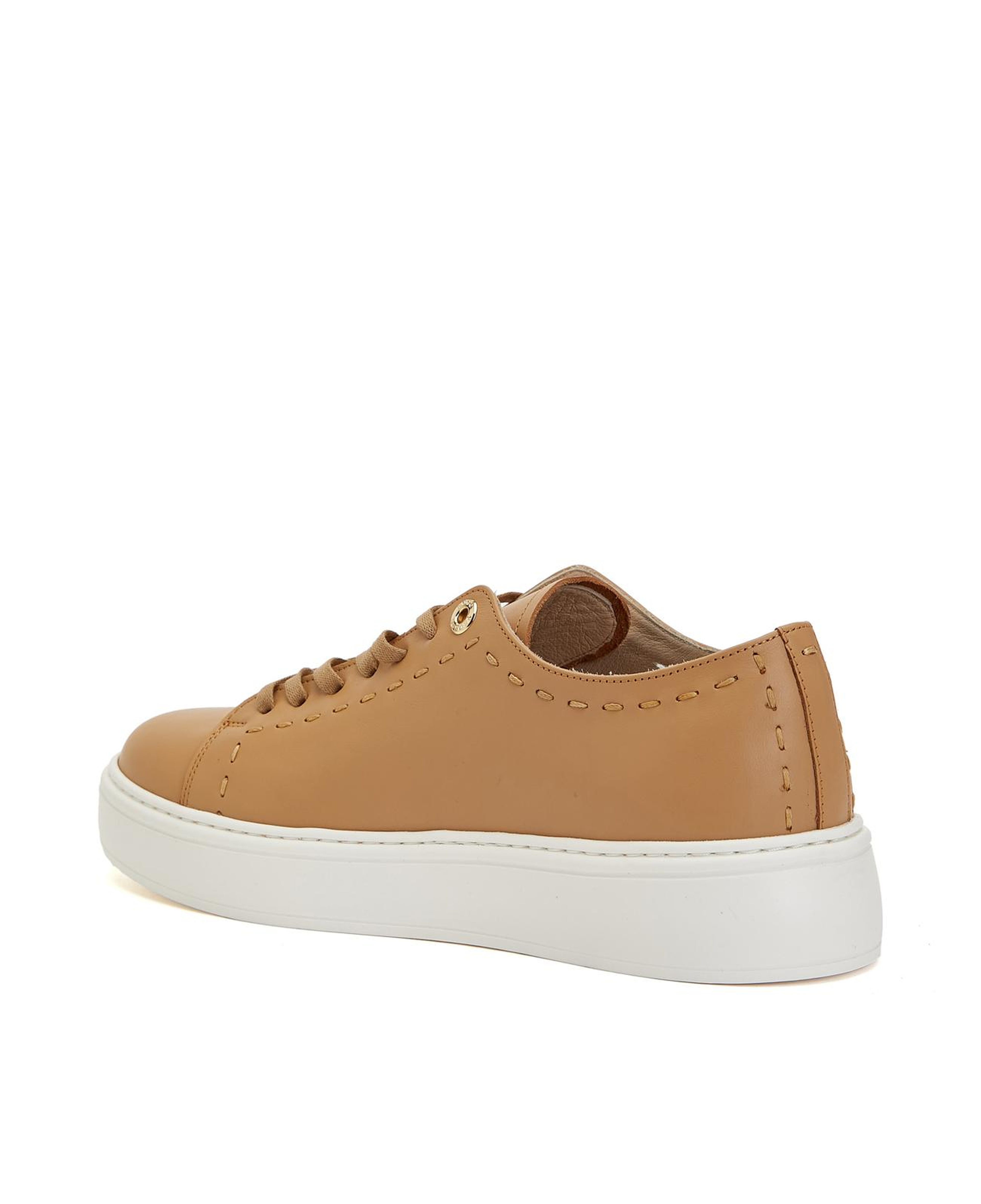 George Hogg Kadın Karamel Deri Sneaker
