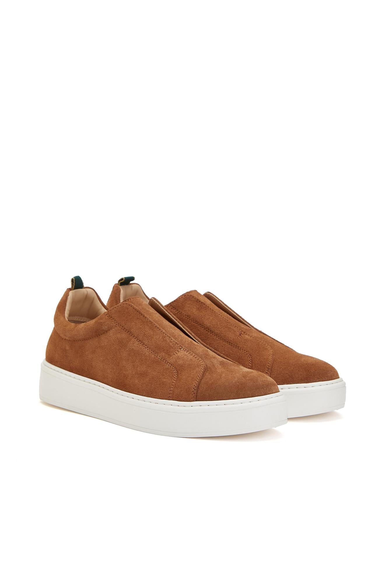 George Hogg Kadın Taba Süet Sneaker