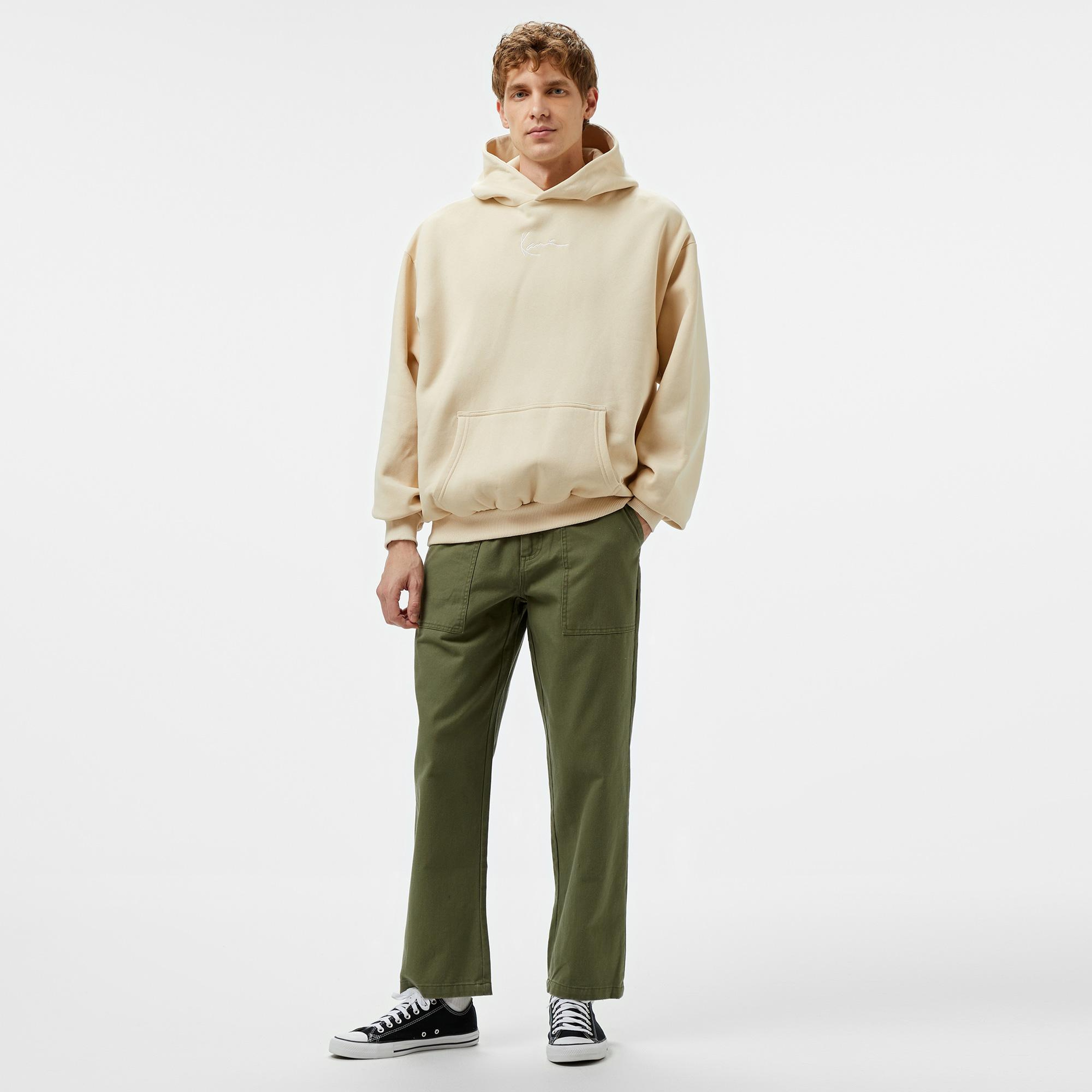 Karl Kani Small Signature Essential Os  Erkek Krem Hoodie