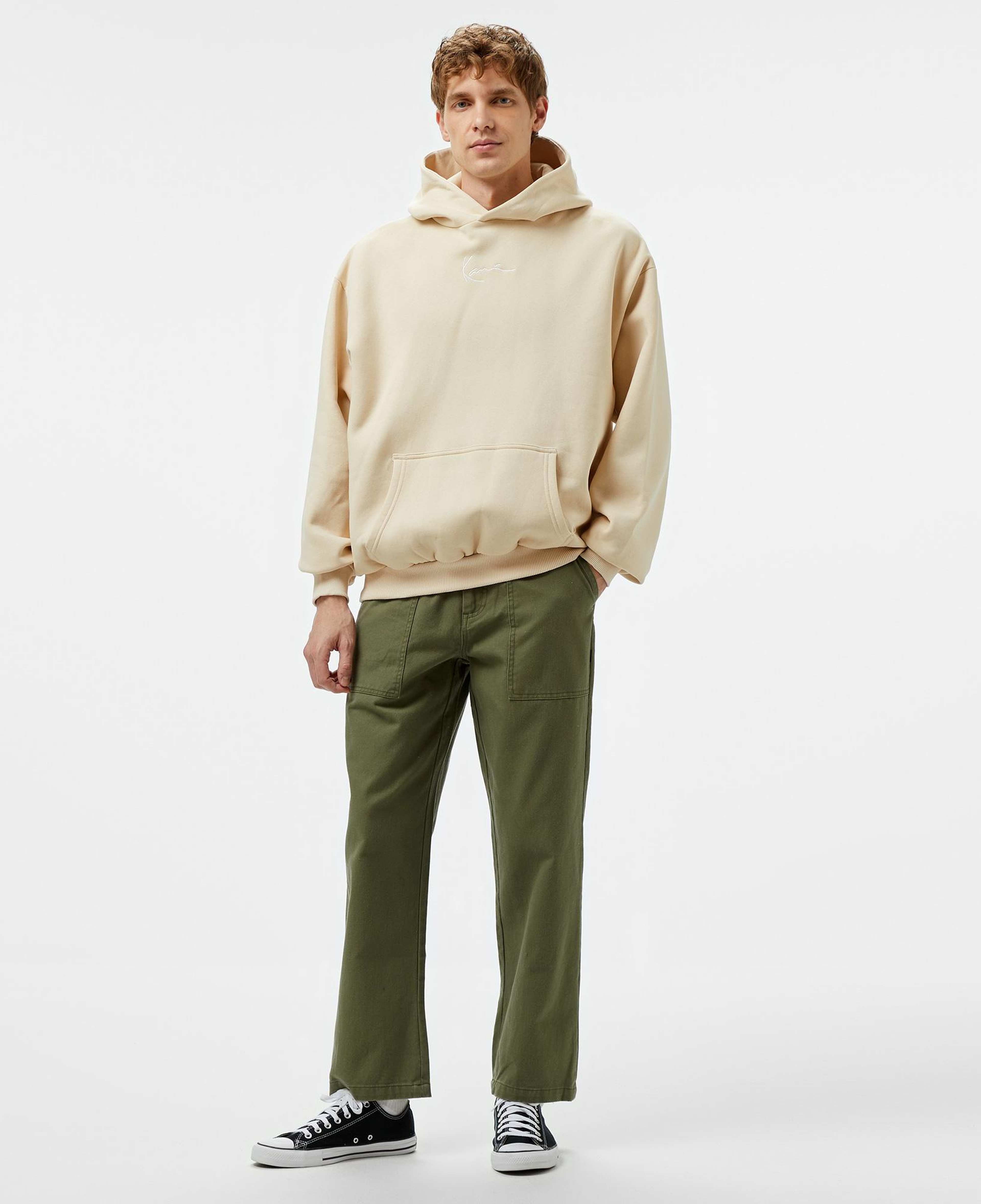 Karl Kani Small Signature Essential Os  Erkek Krem Hoodie