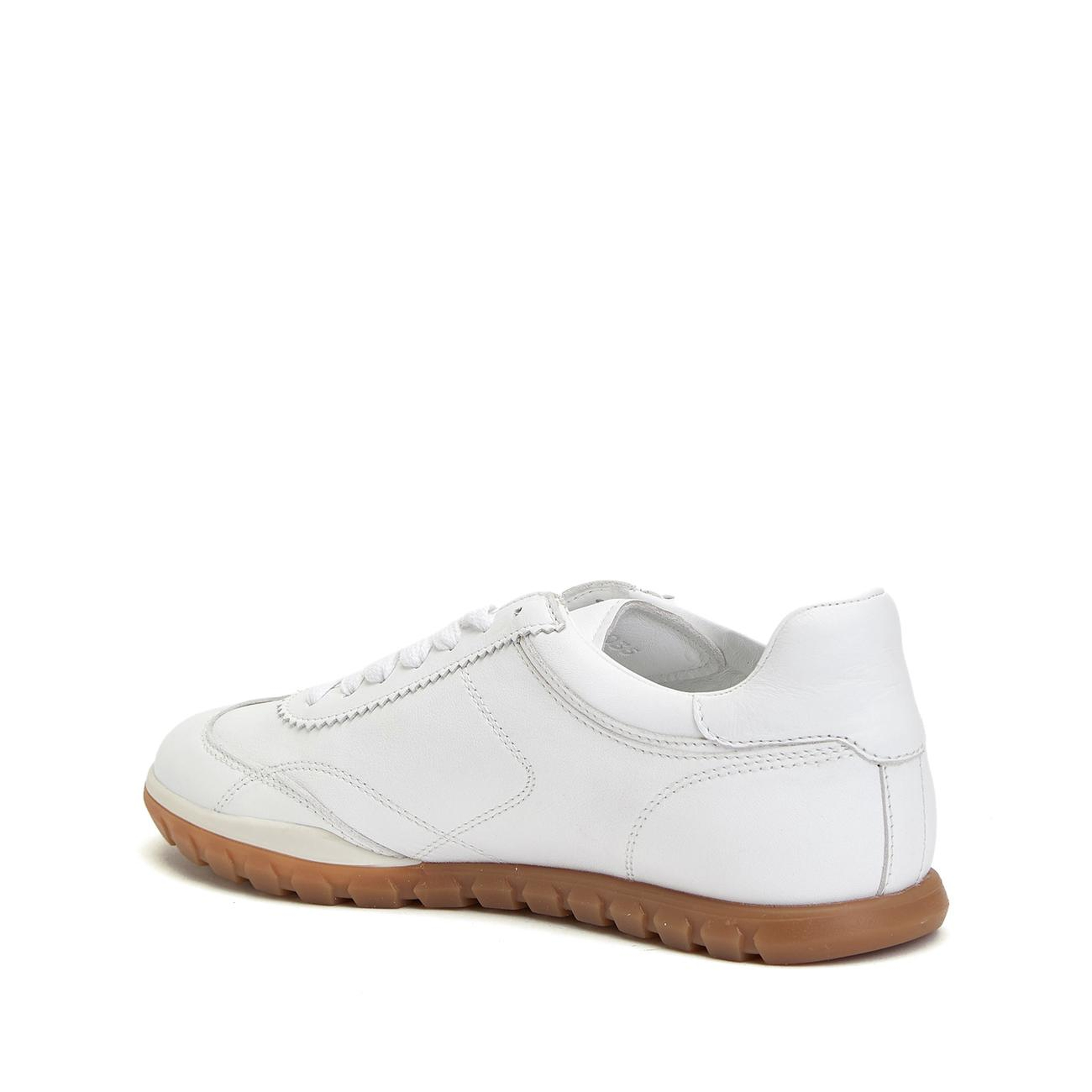 Divarese Kadın Beyaz Rahat Deri Sneaker