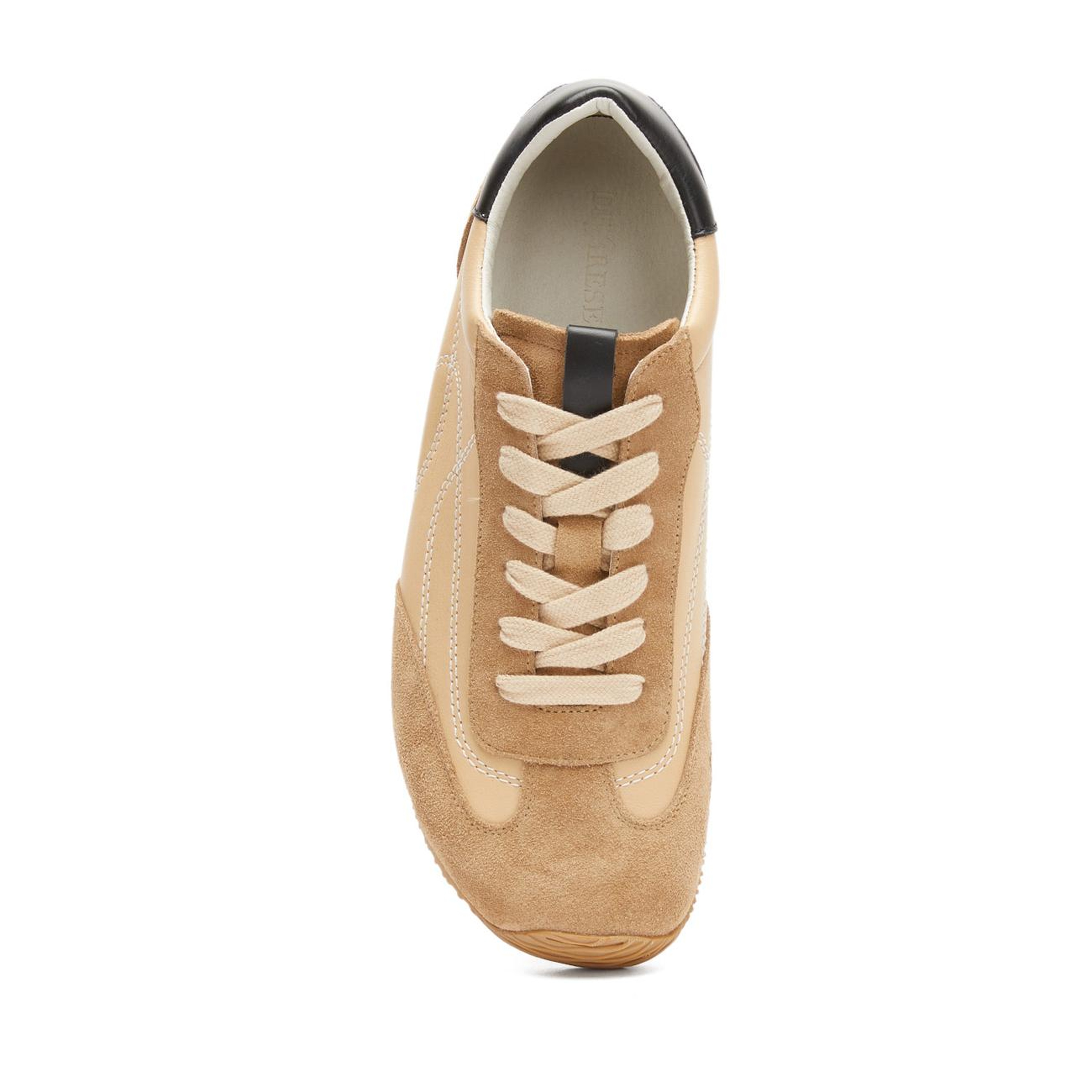 Divarese Kadın Kum Rahat Süet Sneaker