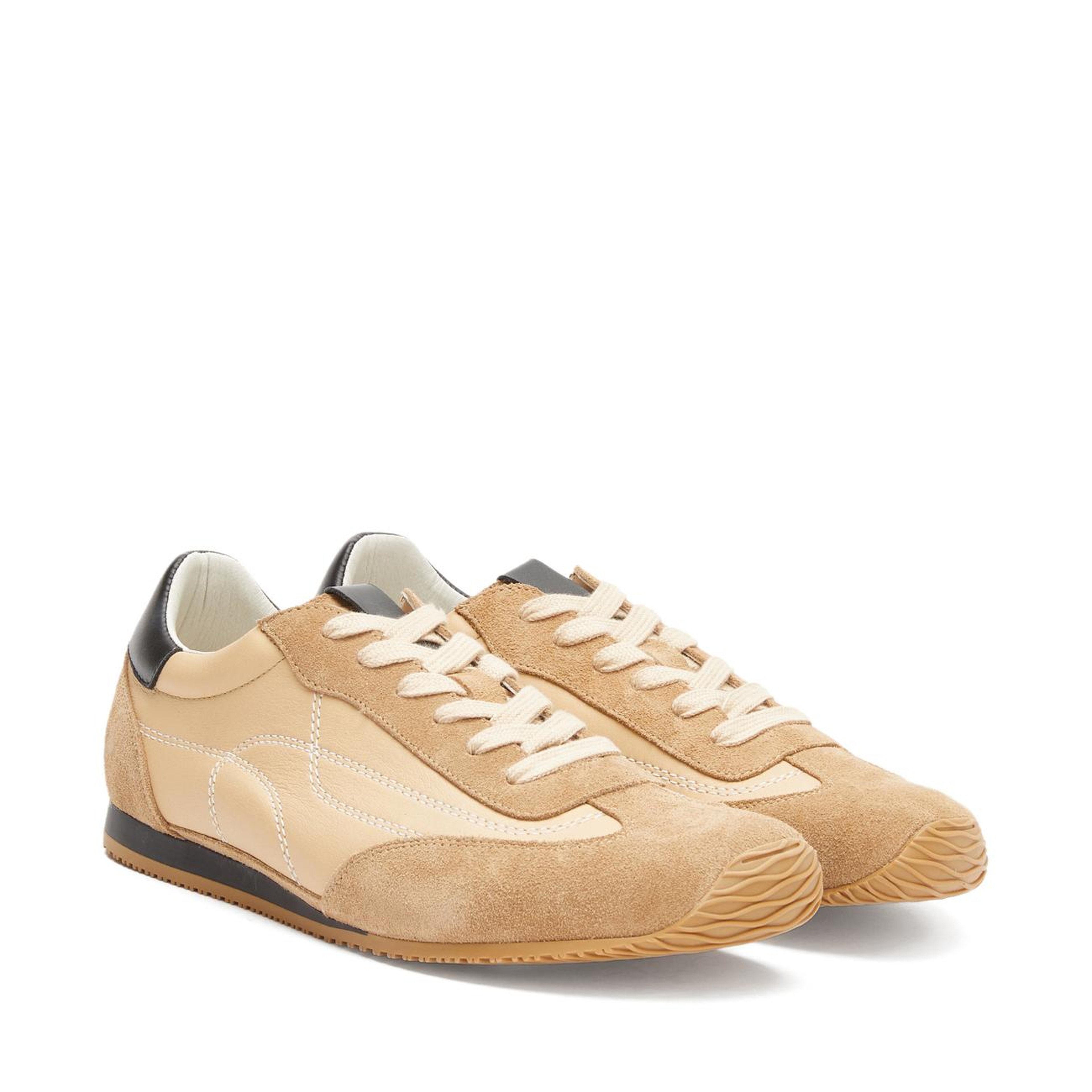 Divarese Kadın Kum Rahat Süet Sneaker