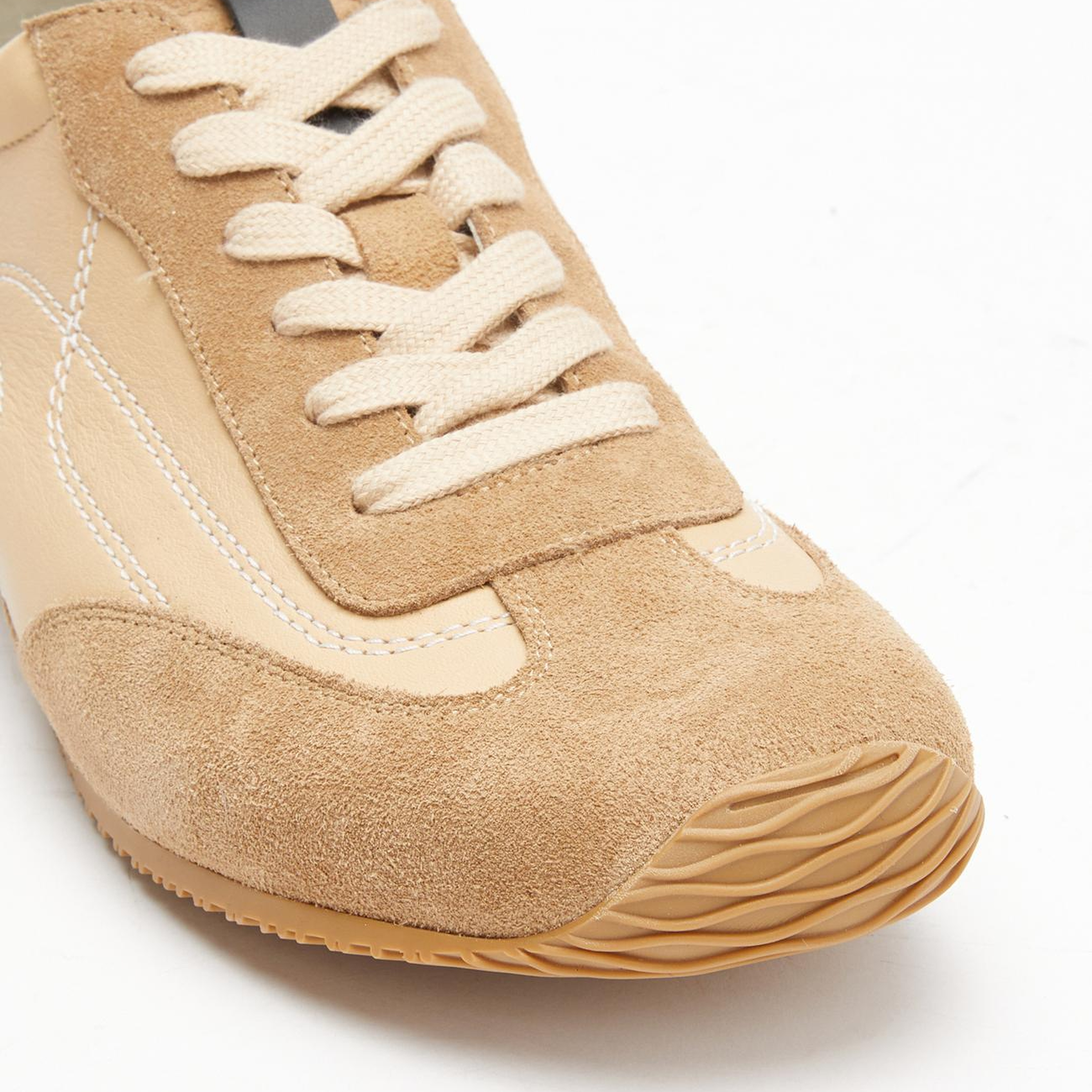 Divarese Kadın Kum Rahat Süet Sneaker