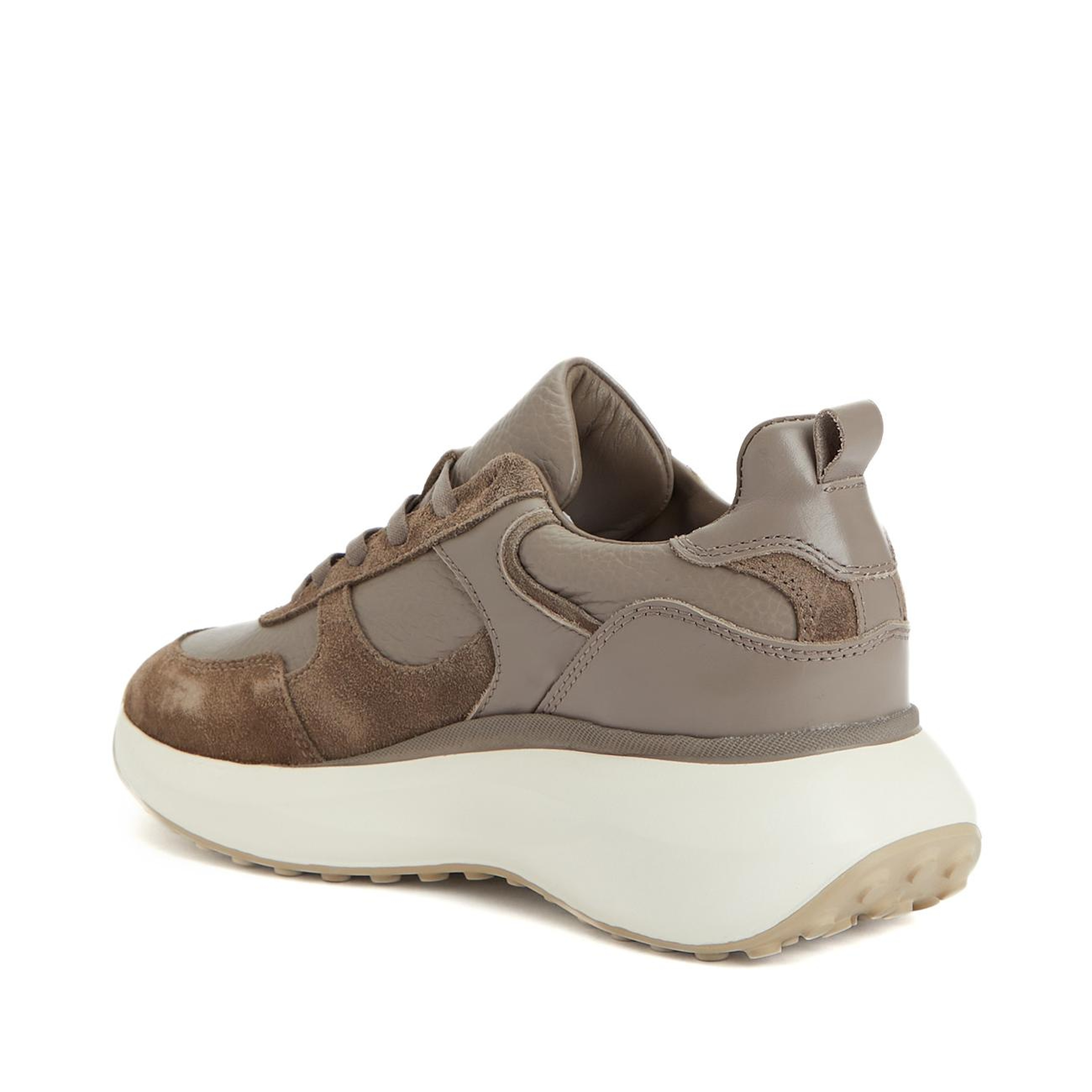 Divarese Kadın Vizon Deri Sneaker