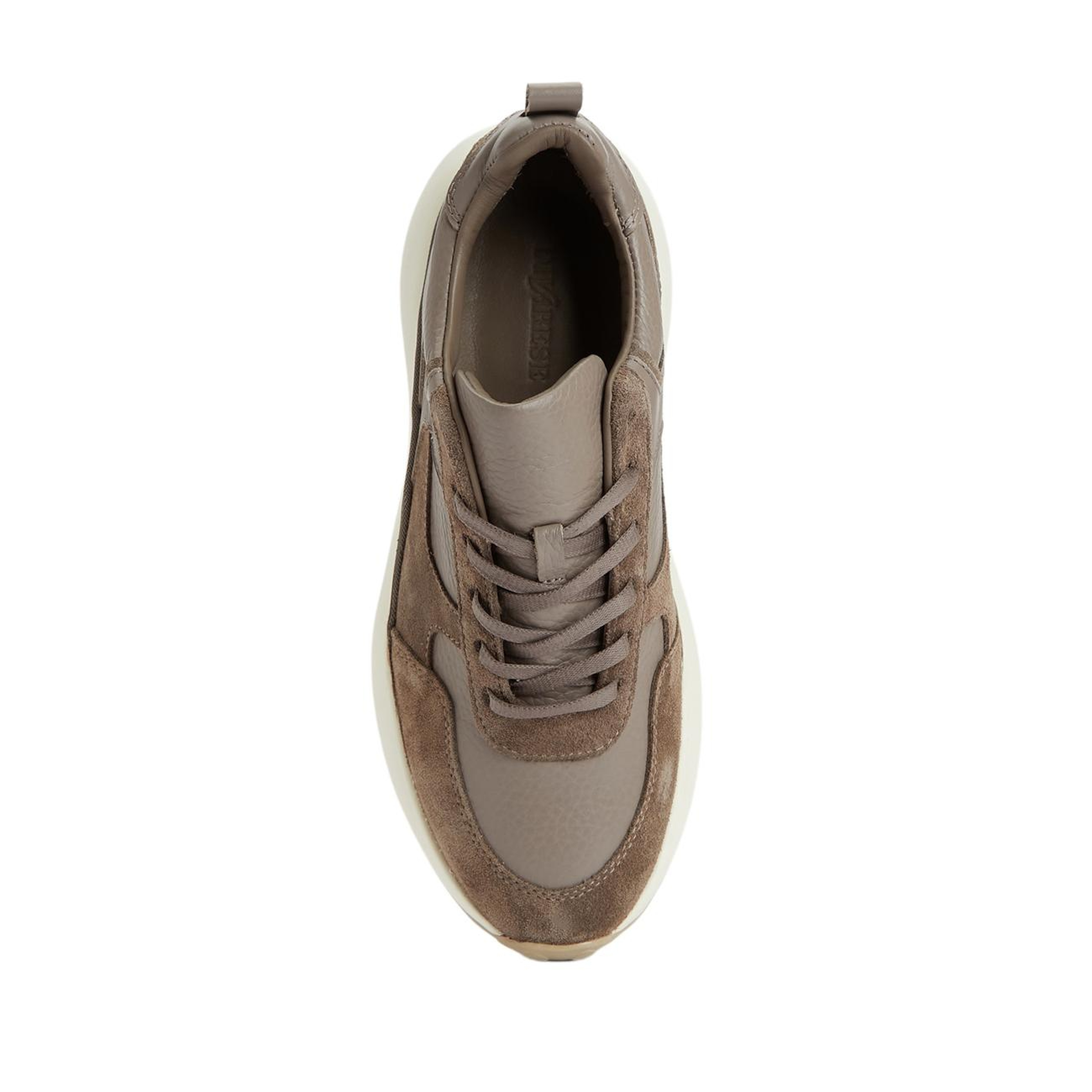 Divarese Kadın Vizon Deri Sneaker