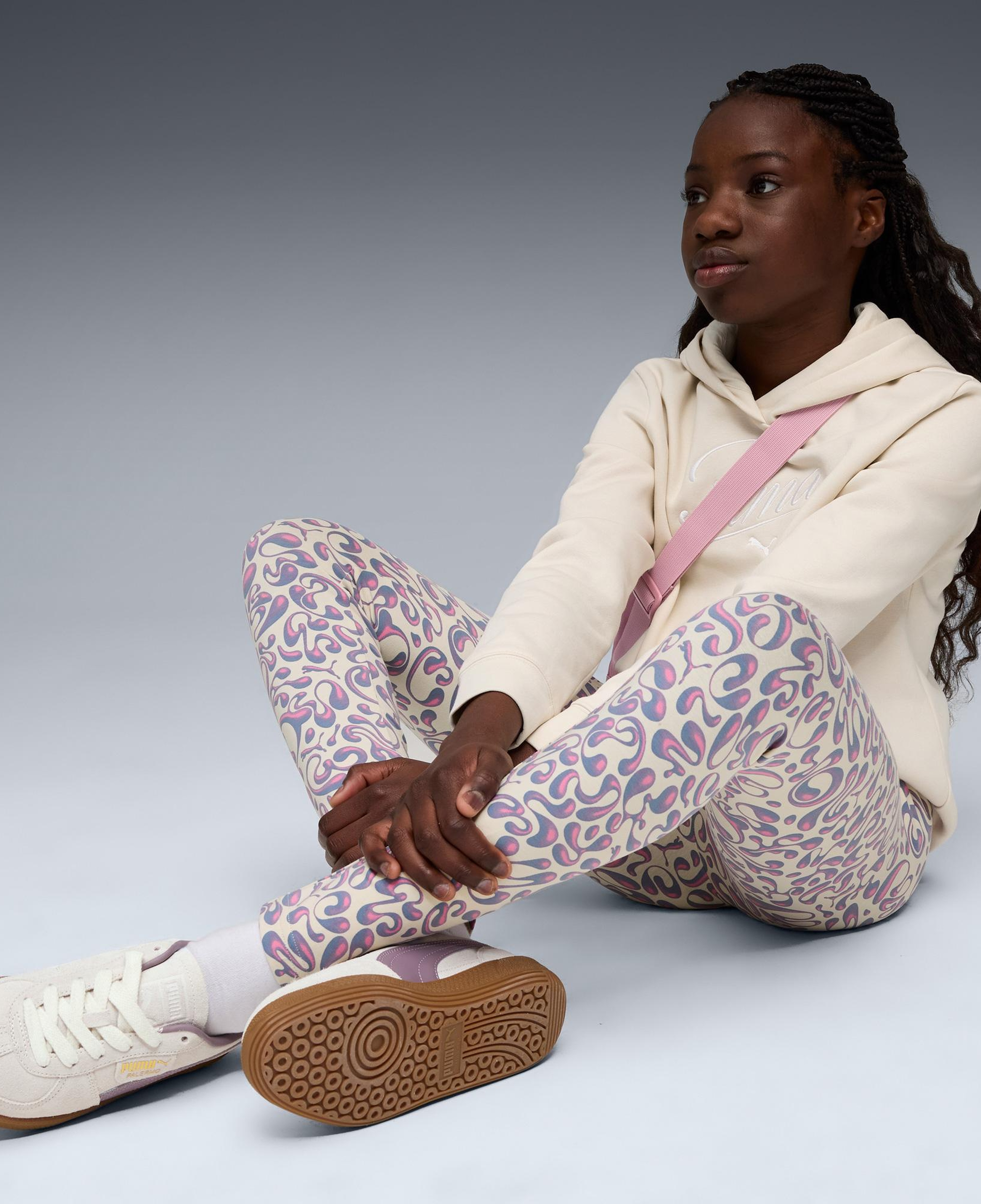 Puma Tweenerverse Çocuk Krem Eşofman Altı